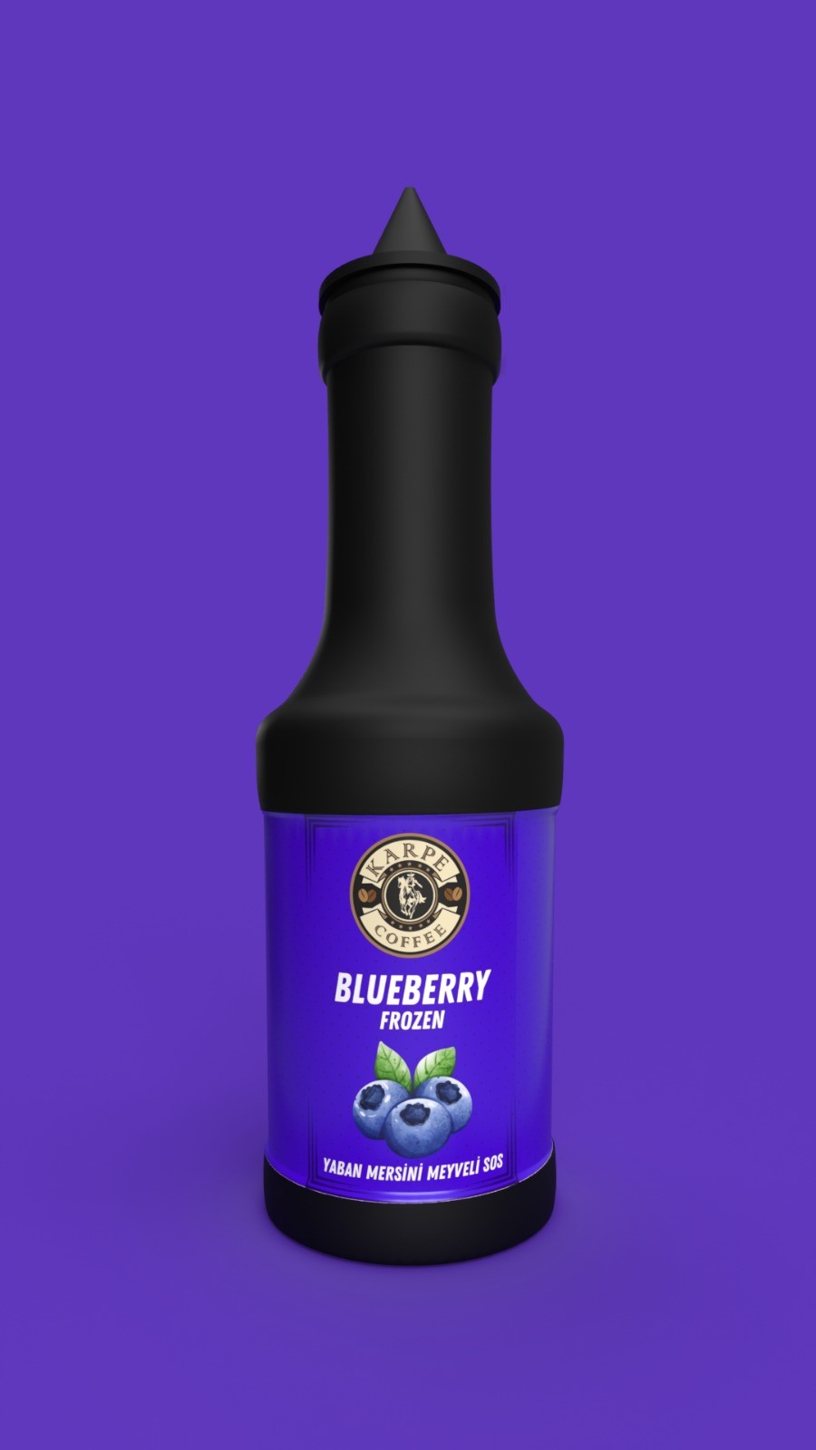 YABAN MERSİNİ Meyve Püresi (BLUEBERRY) (Frozen) Yüksek Meyve Aroması 1150gr