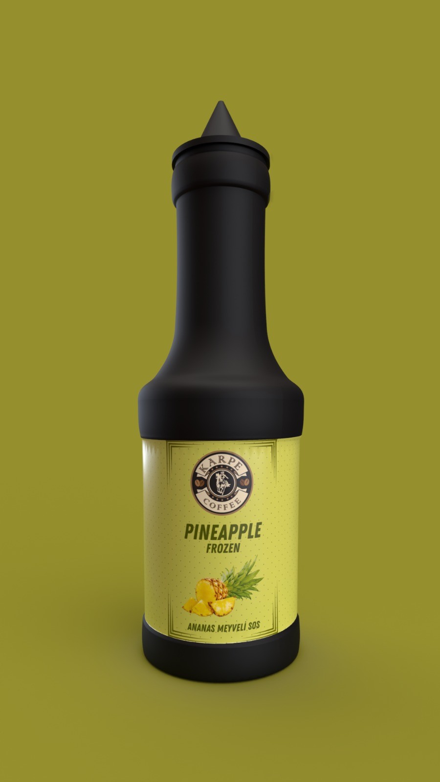 ANANAS Meyve Püresi (PINEAPPLE) (Frozen) Yüksek Meyve Aroması 1150gr