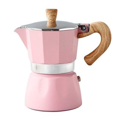 Black Goat Moka Pot, 3 Cup, Pembe