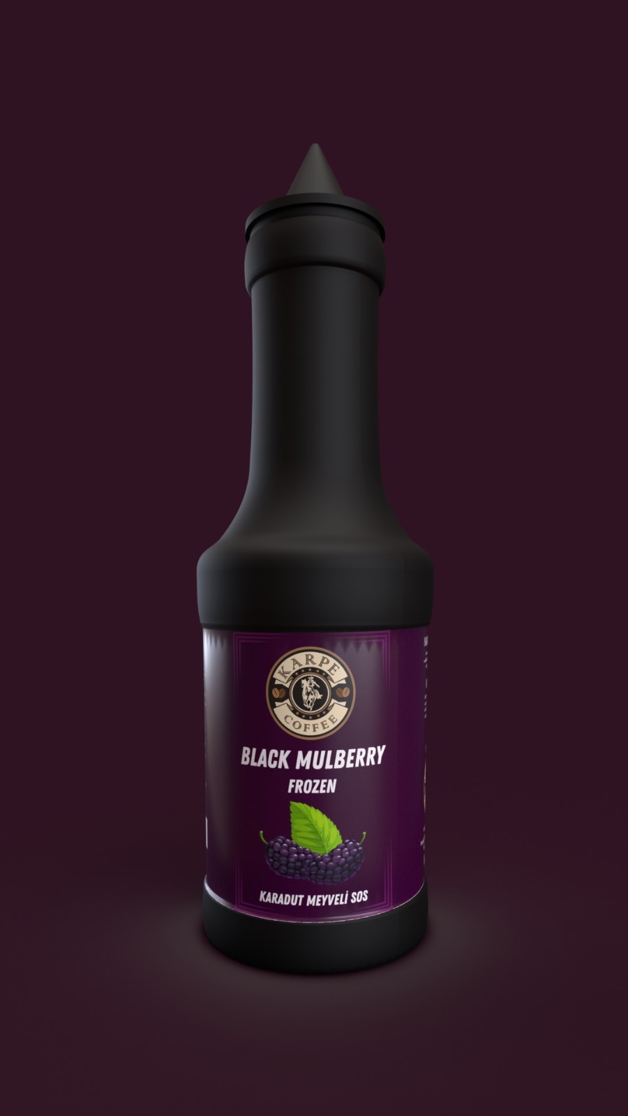 KARADUT Meyve Püresi (BLACKMULBERRY) (Frozen) Yüksek Meyve Aroması 1150gr