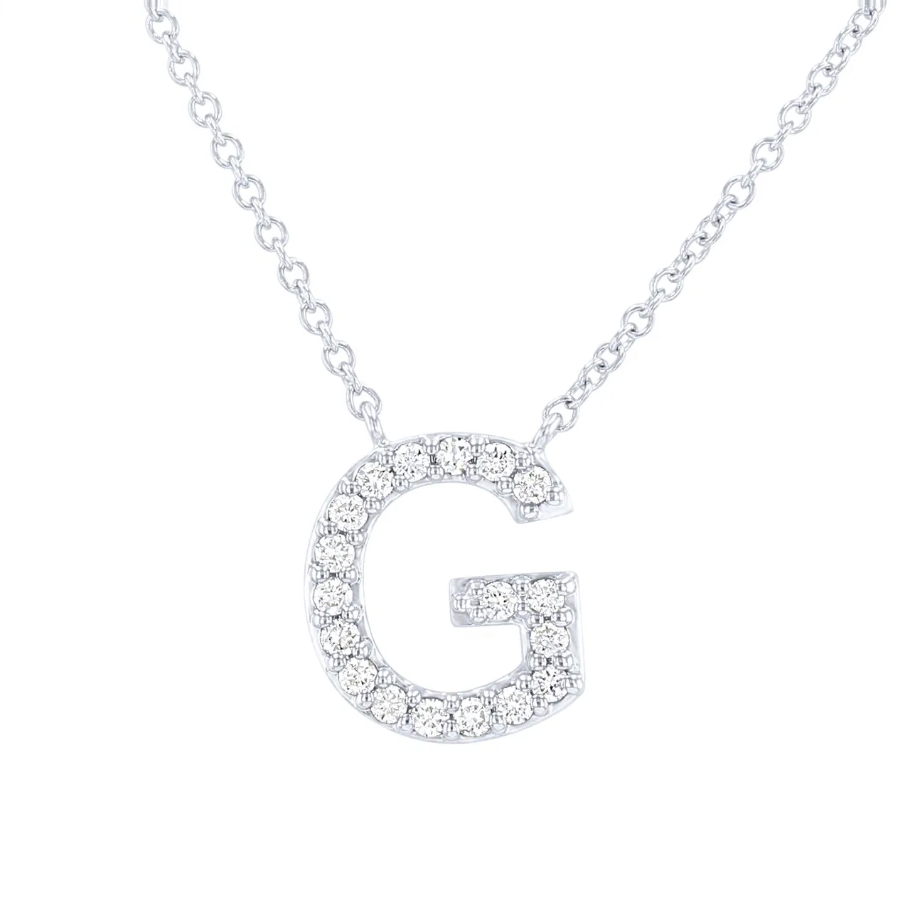 0,10 Karat Pırlanta G Harfi Kolye