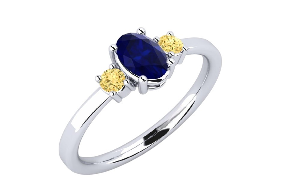 0.87 Karat Safir Yüzük