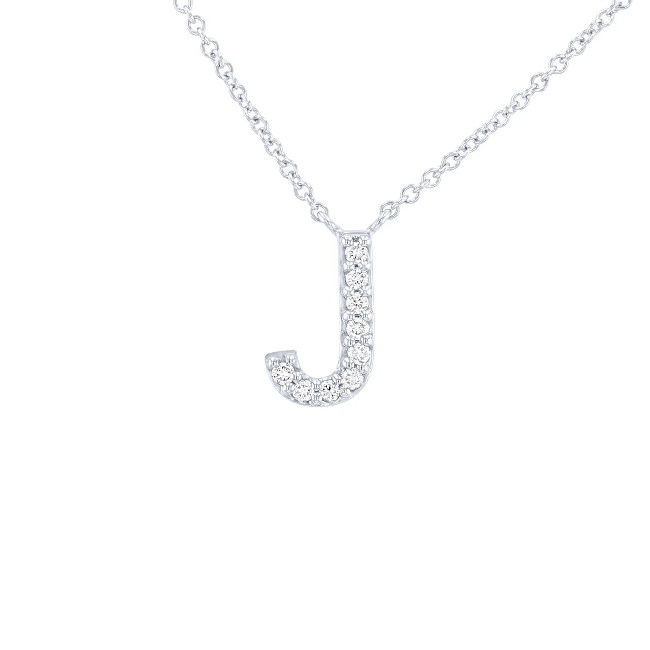 0,10 Karat Pırlanta J Harfi Kolye