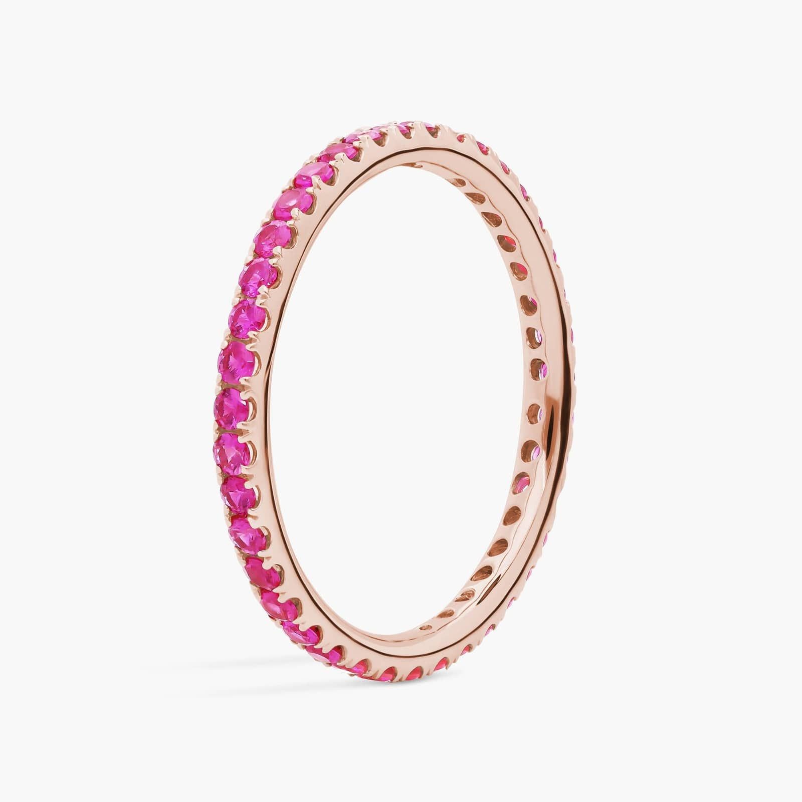 0.60 Karat Pembe Safir Tamtur Yüzük