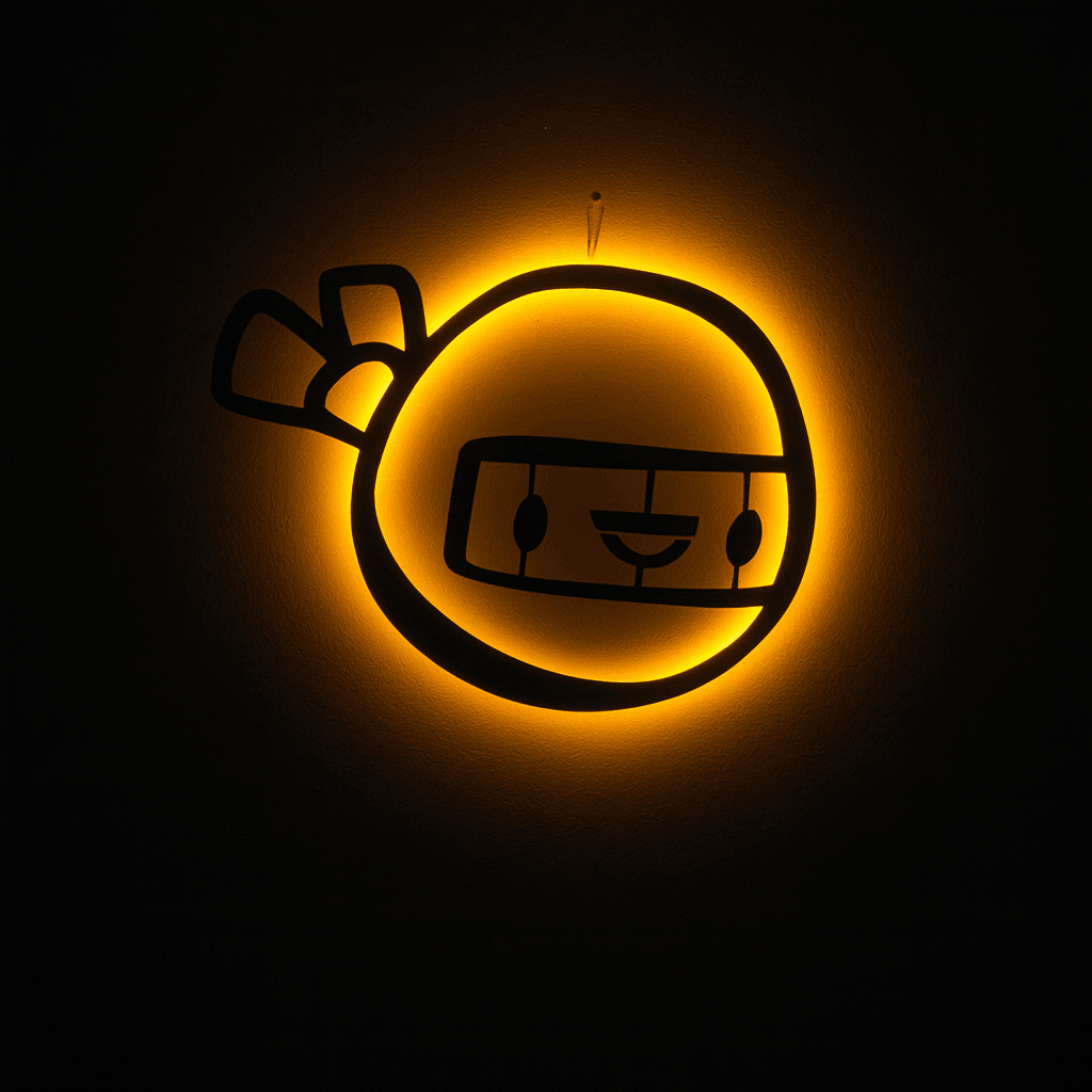 Ninja Squad Led Işıklı Tablo