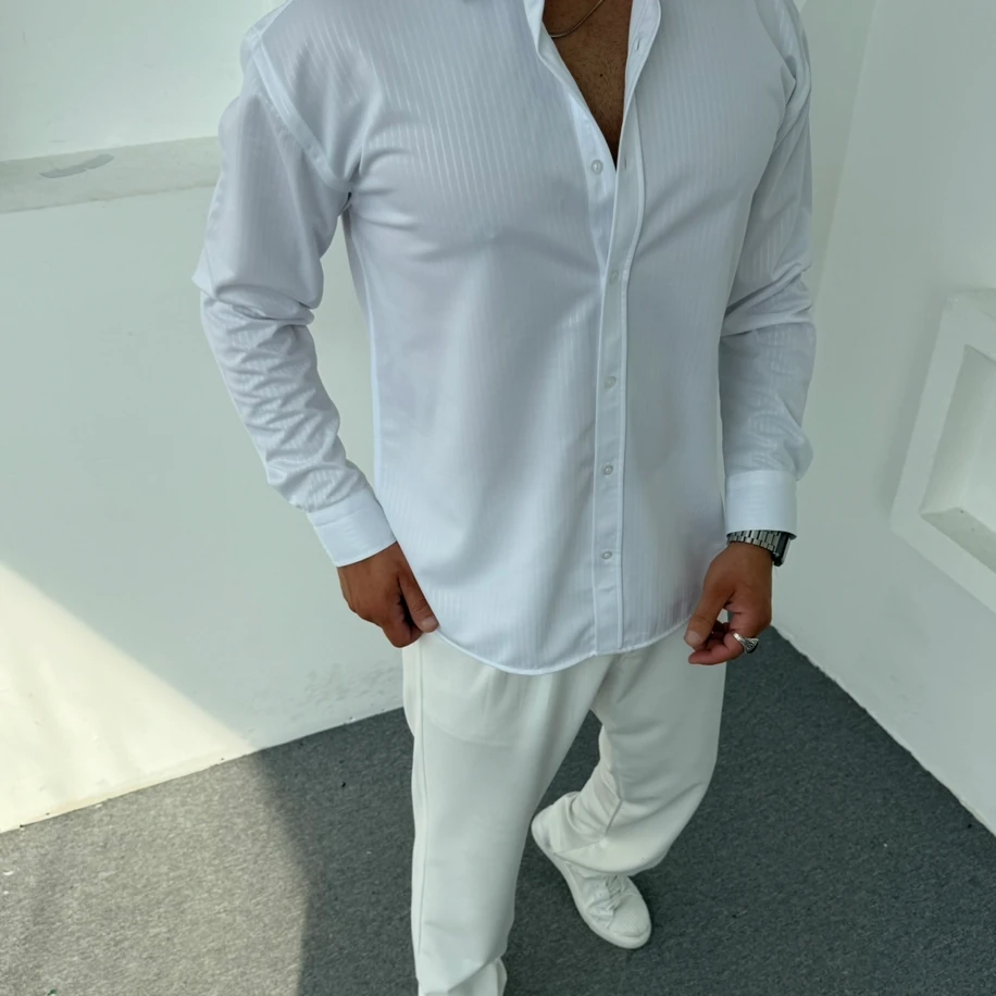 ŞERİT DESENLİ GÖMLEK