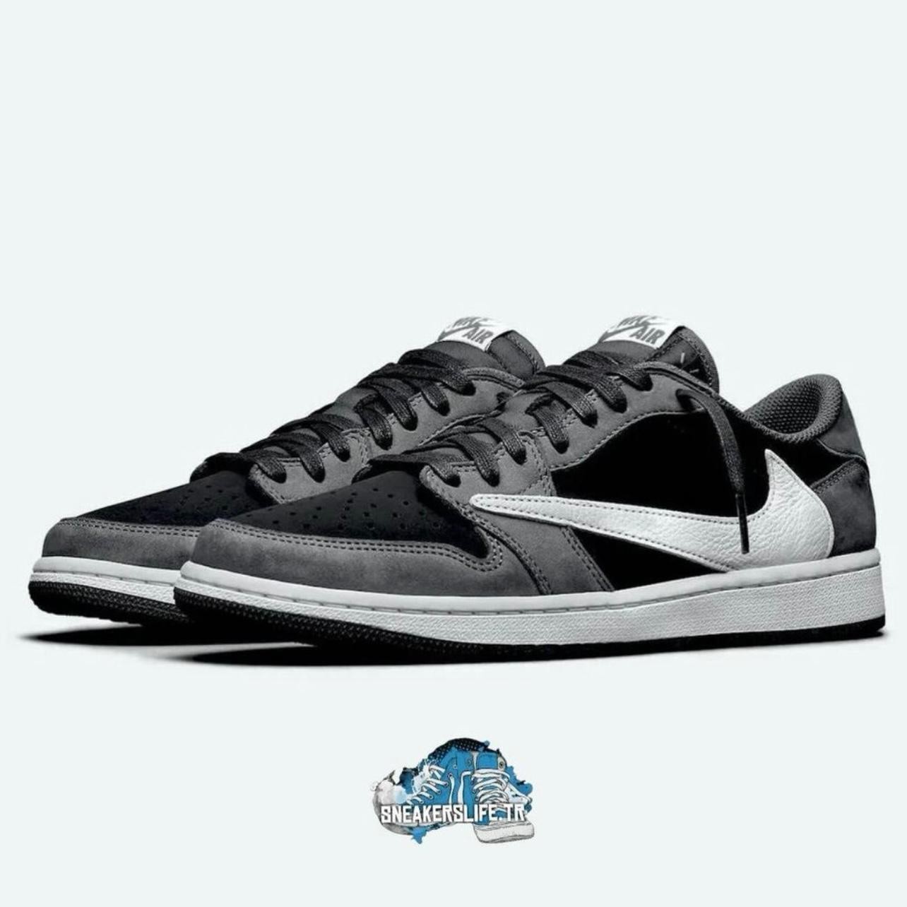 Travis Scott X Air Jordan 1 Low Og Black-Grey