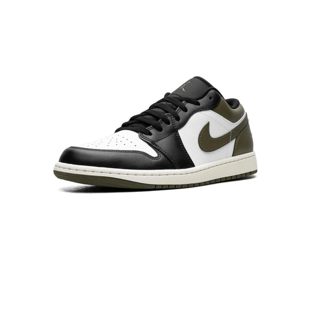 AIR JORDAN 1 LOW "BLACK TOE MEDIUM OLIVE"