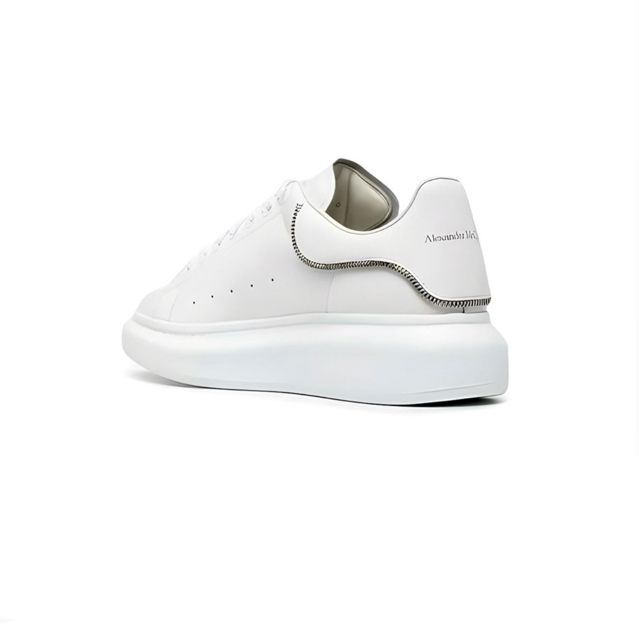 Alexander Mcqueen All White Zip Detail