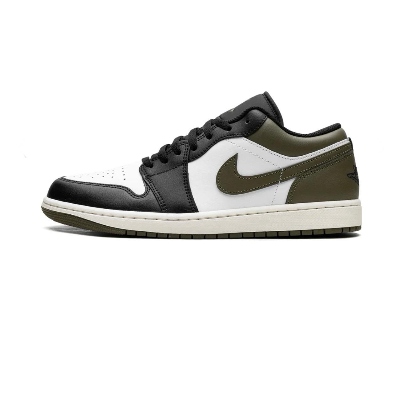 AIR JORDAN 1 LOW "BLACK TOE MEDIUM OLIVE"