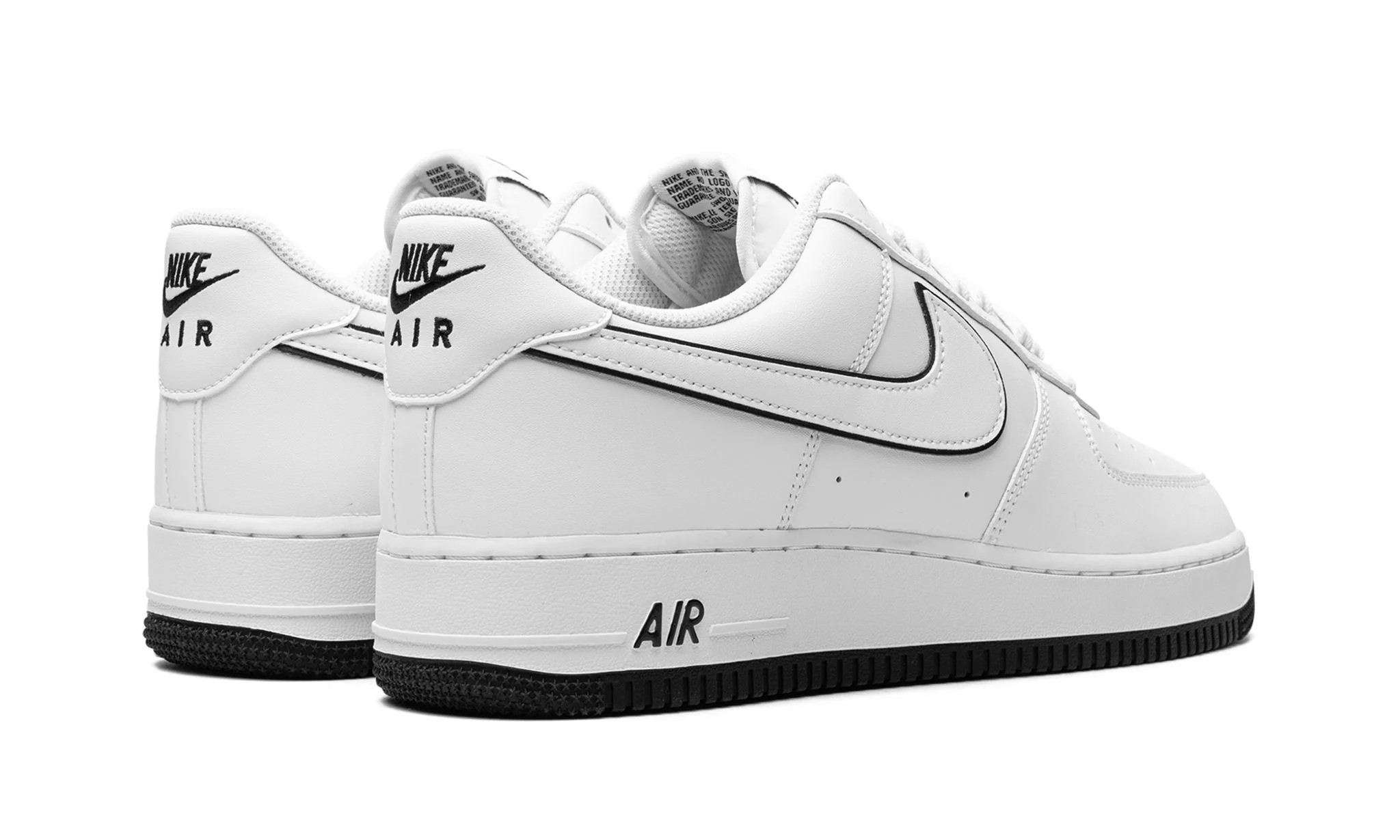 Nike Air Force 1 '07 Low White Black Outline Swoosh