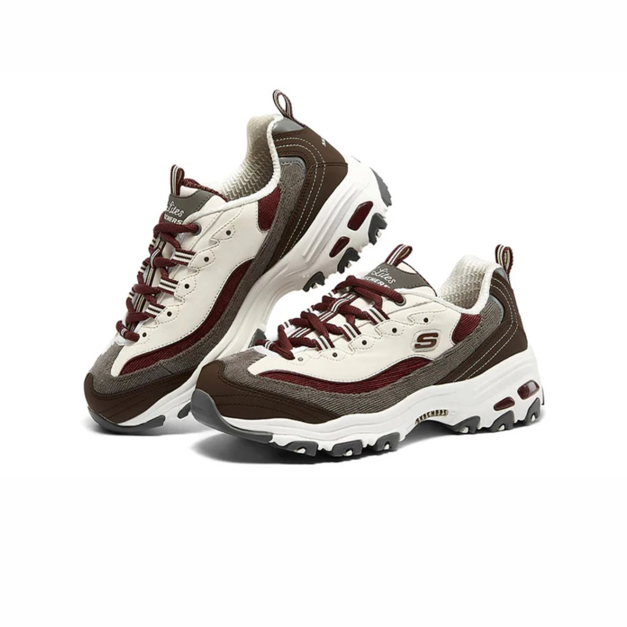 Skechers(WMNS) D'Lites 1.0 'Wine Red Brown'