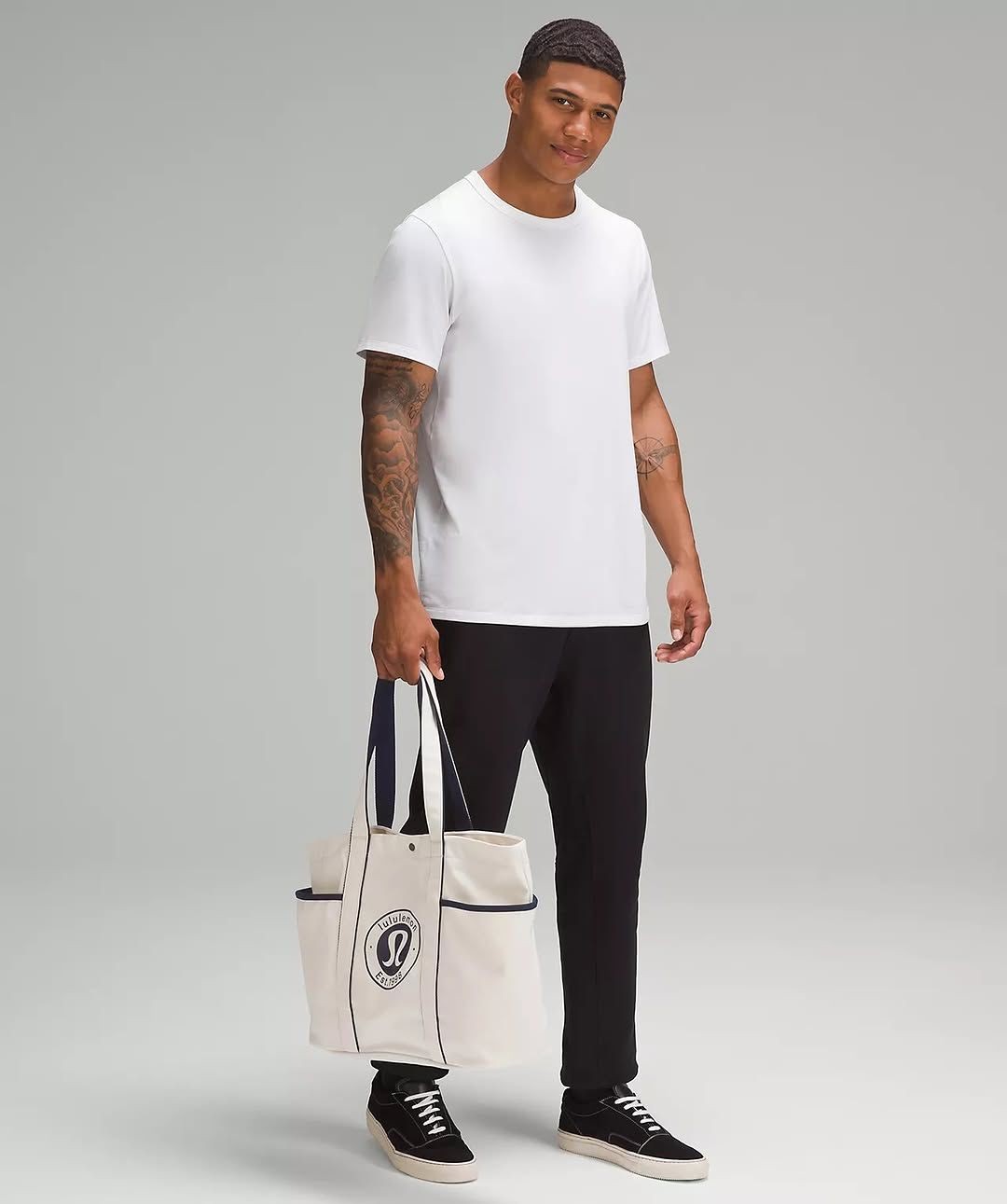 Lululemon Canvas Multi Pocket Tote Bag-