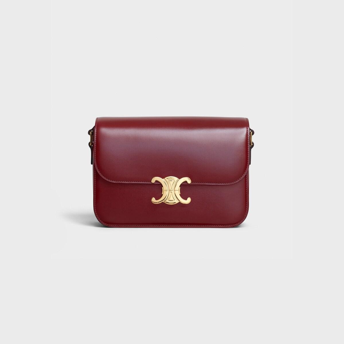 CELINE CLASSIQUE TRIOMPHE BAG - - LIGHT BURGUNDY