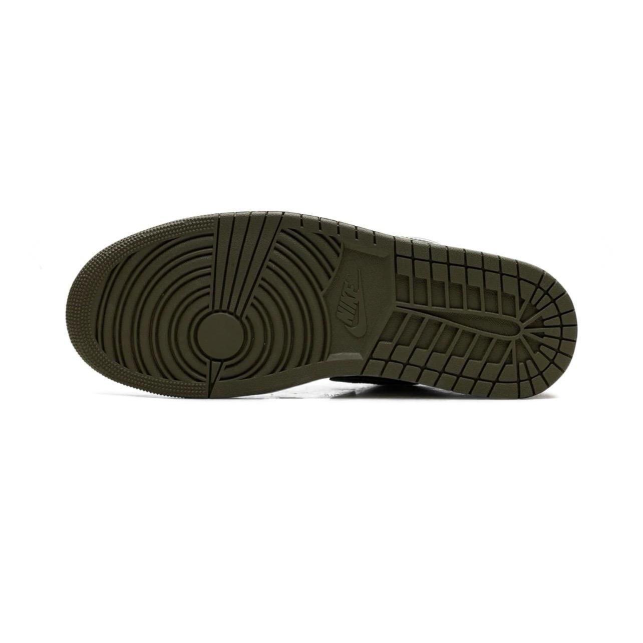 AIR JORDAN 1 LOW "BLACK TOE MEDIUM OLIVE"