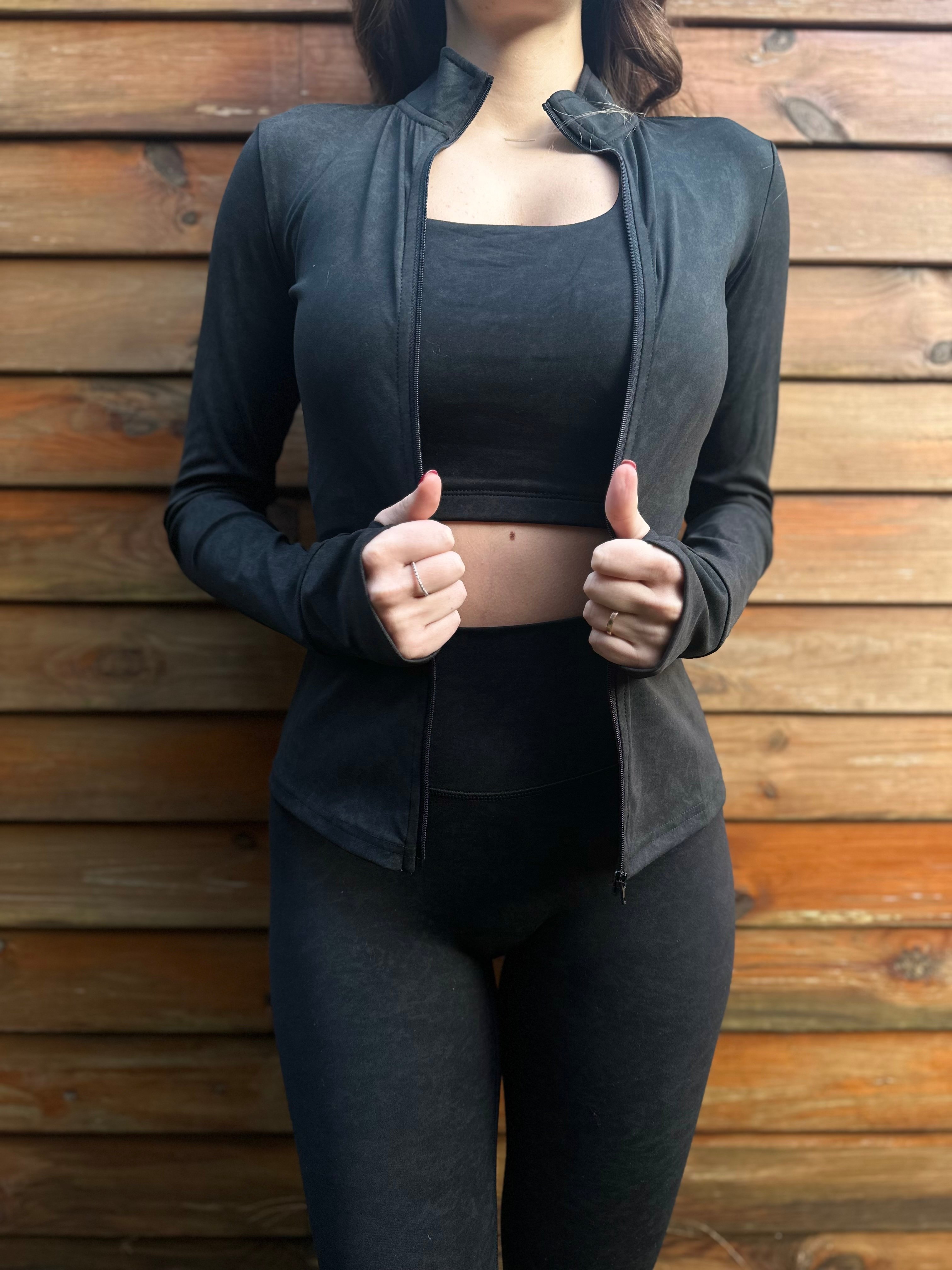 Rich Zip Jacket - Midnight Black