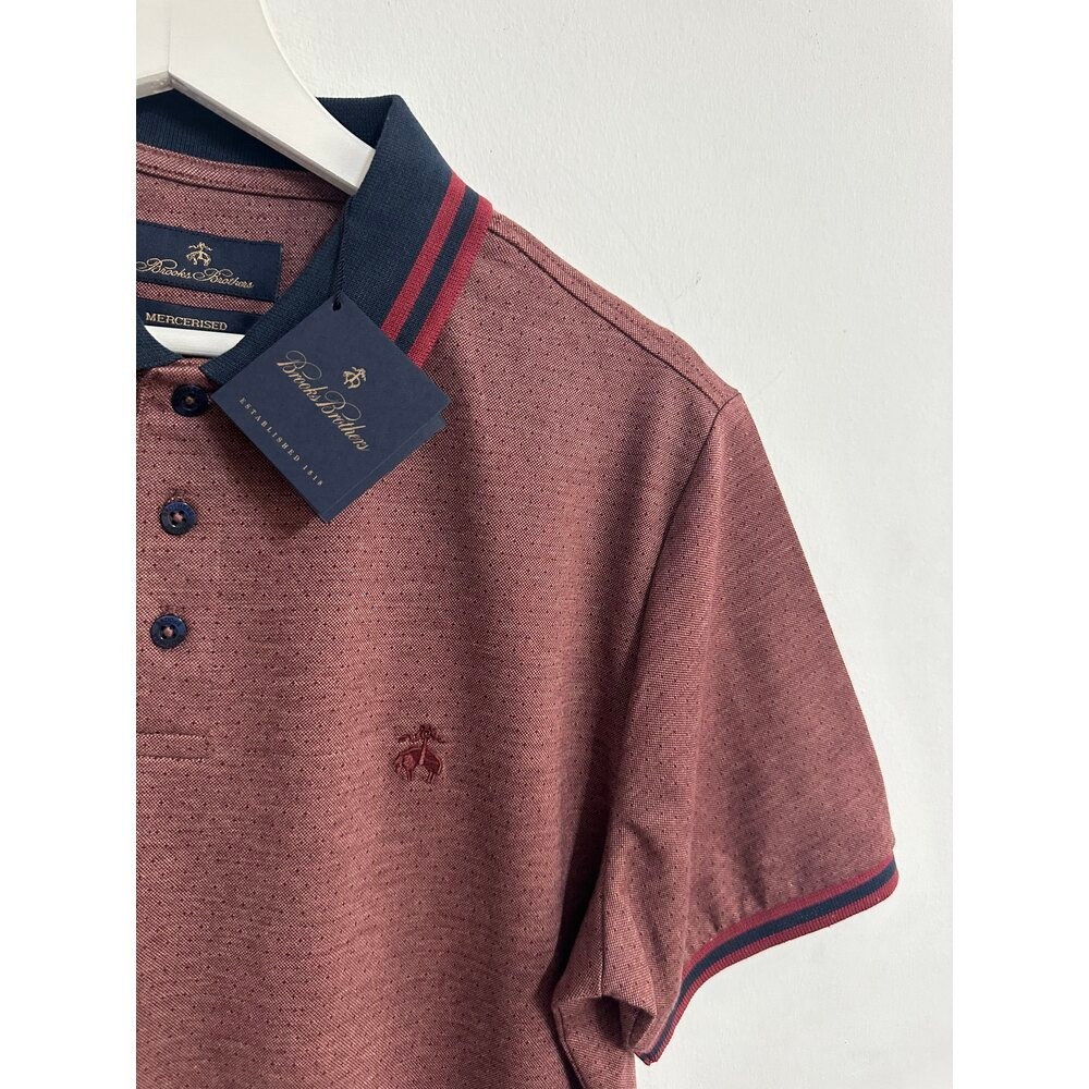 Brooks Brothers bordo erkek Polo Tshirt