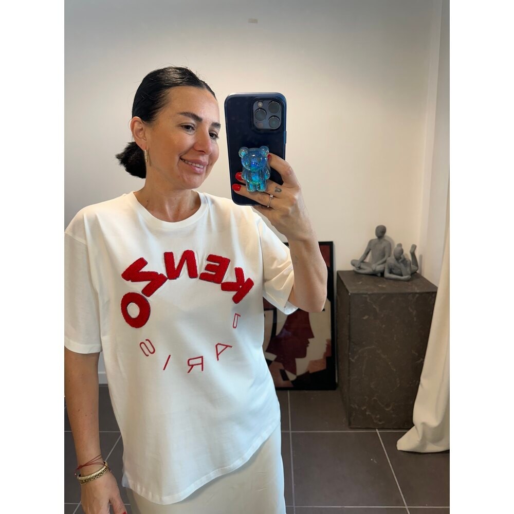 Kenzo red logo nakışlı çocuk Tshirt