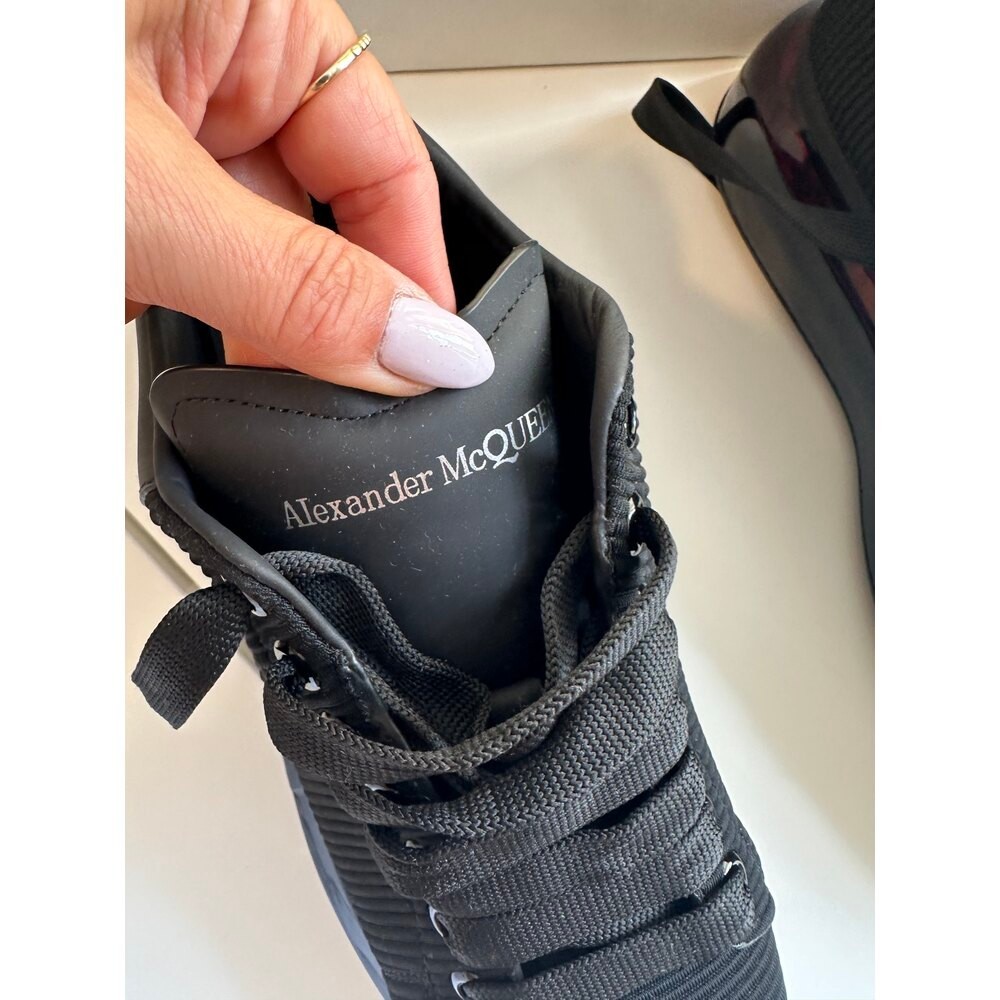 Alexander McQueen neoprene kumaş erkek ayakkabı