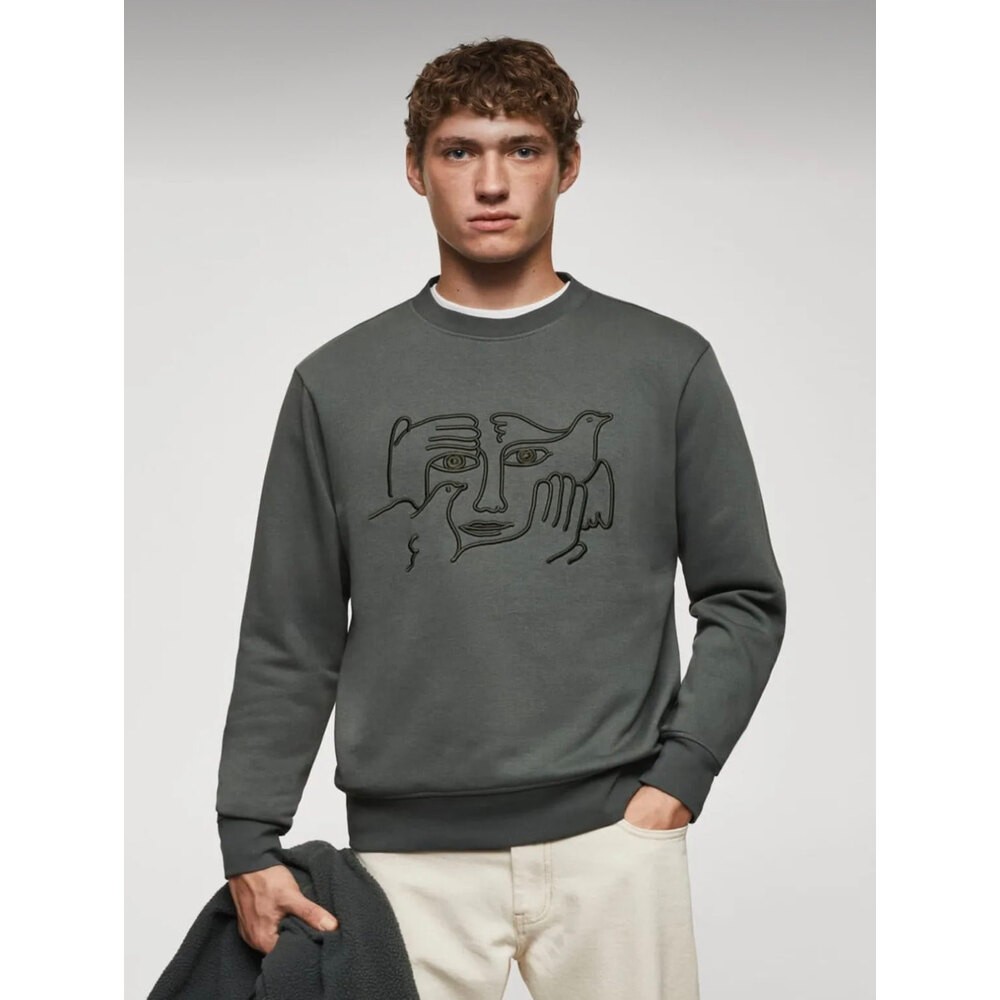 Mng green humanity erkek Sweatshirt