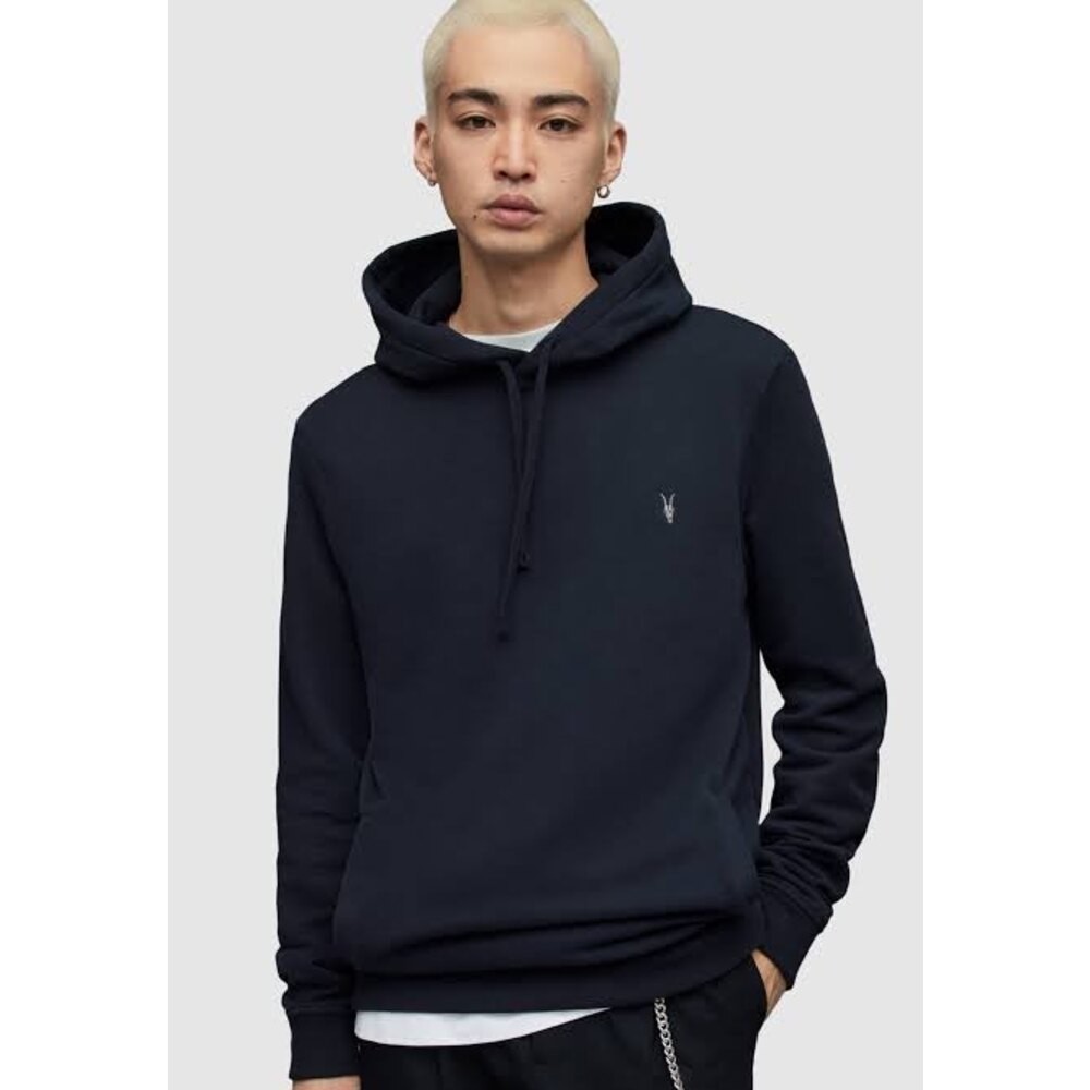 Allsaints Raven lacivert erkek sweatshirt