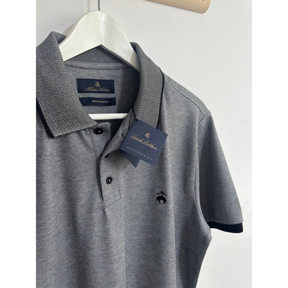 Brook Brothers gri erkek Polo Tshirt