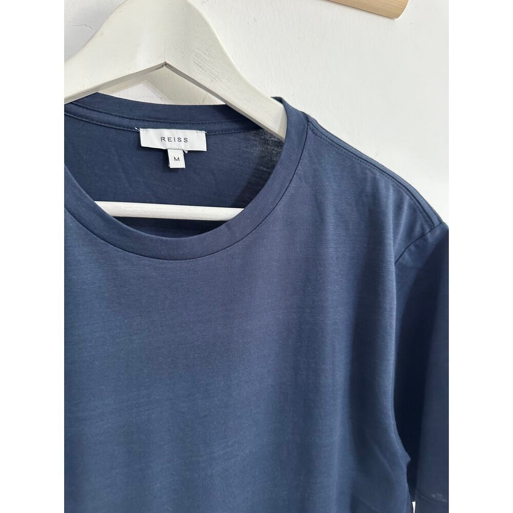 Reiss basic indigo erkek Tshirt