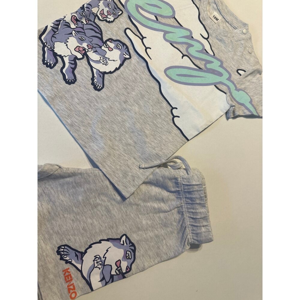 Kenzo Grey Tiger bebek takım