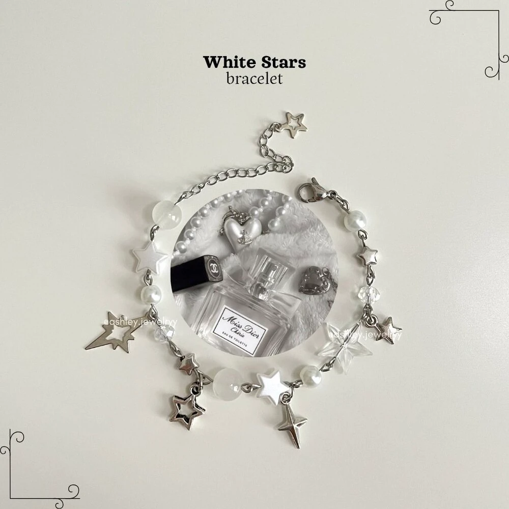 Beyaz Yıldız Bileklik