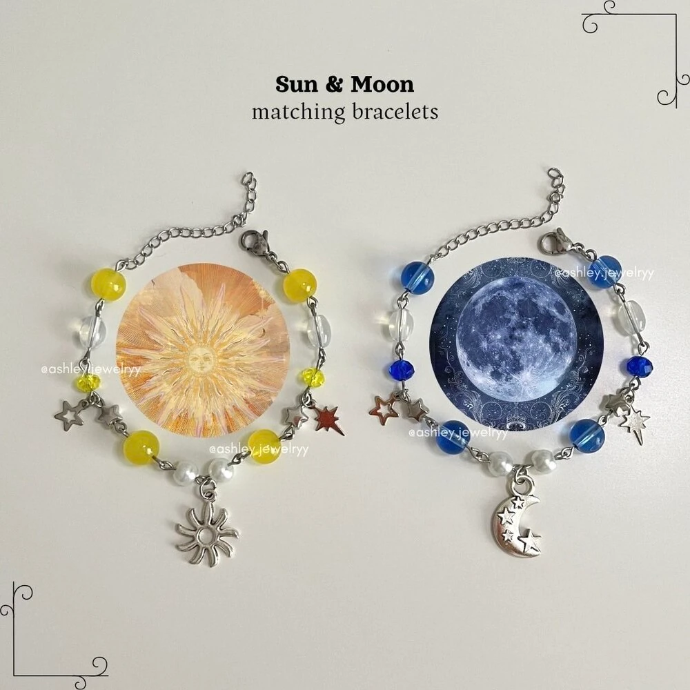 Sun & Moon Matching Bileklikler