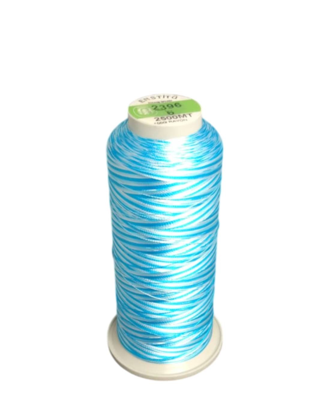 Makine Nakış Ipliği  (floş-suni Ipek)  Ebruli 150x2 Kat 2396-2500m