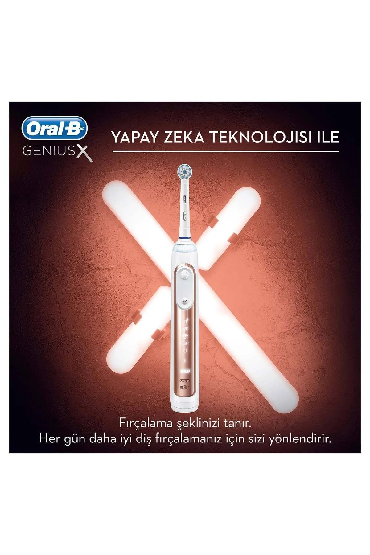 Oral-B Genius X Luxury Edition Rosegold Şarj Edilebilir Diş Fırçası