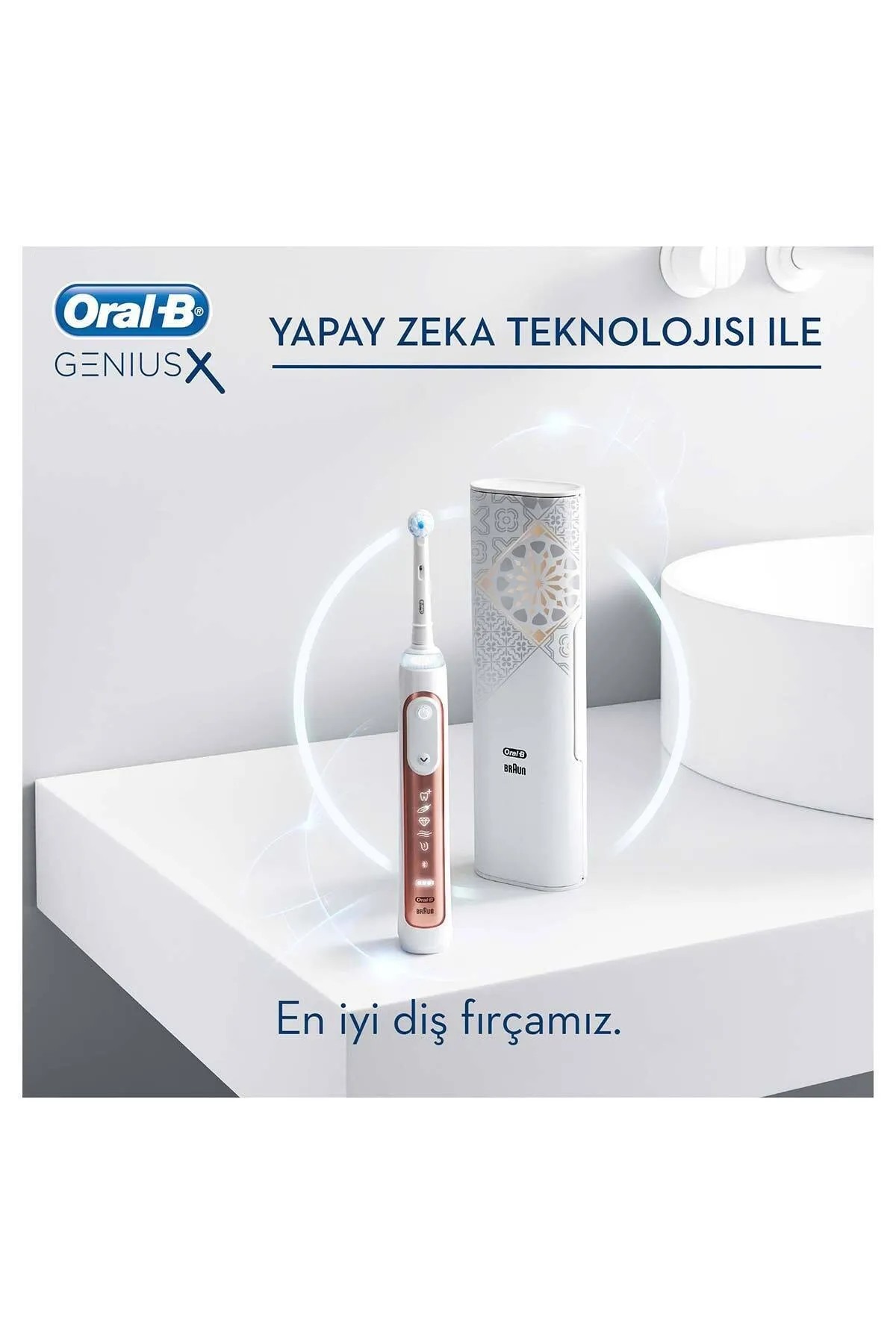 Oral-B Genius X Luxury Edition Rosegold Şarj Edilebilir Diş Fırçası