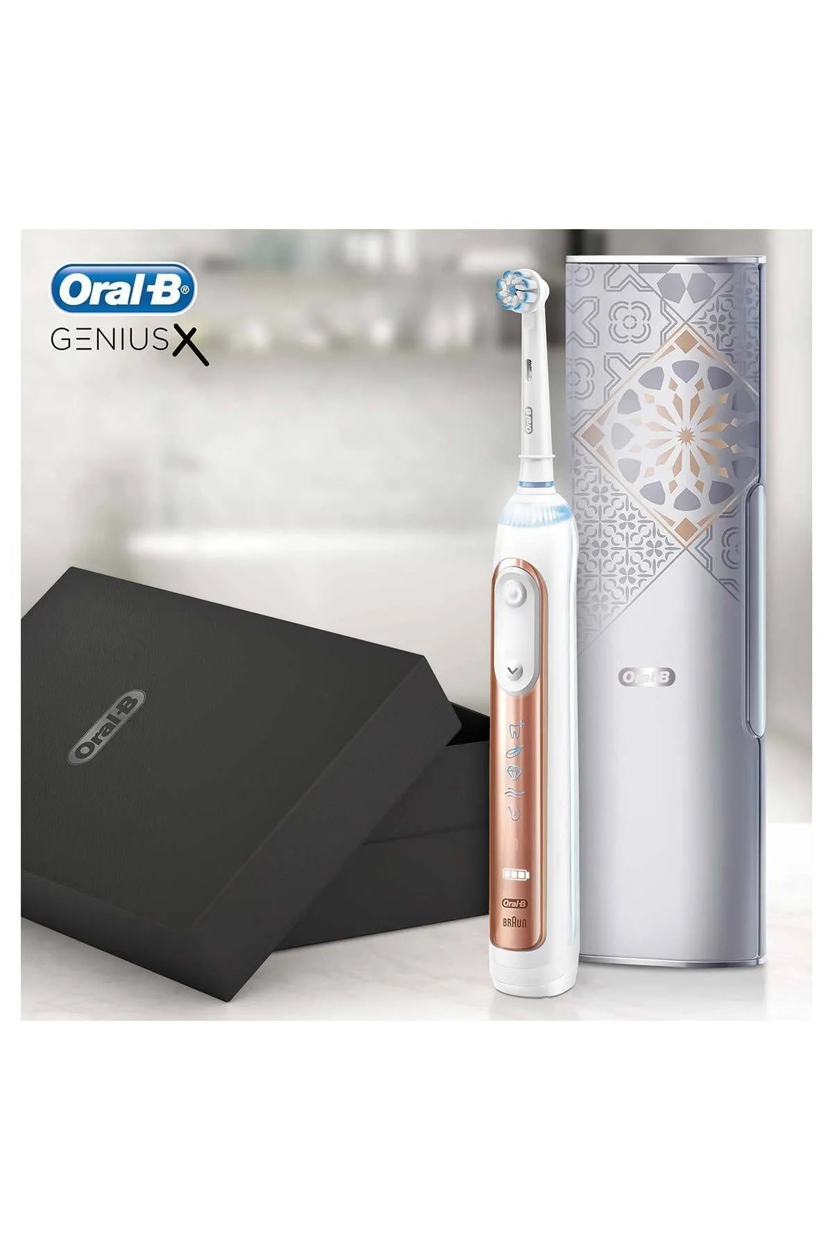 Oral-B Genius X Luxury Edition Rosegold Şarj Edilebilir Diş Fırçası