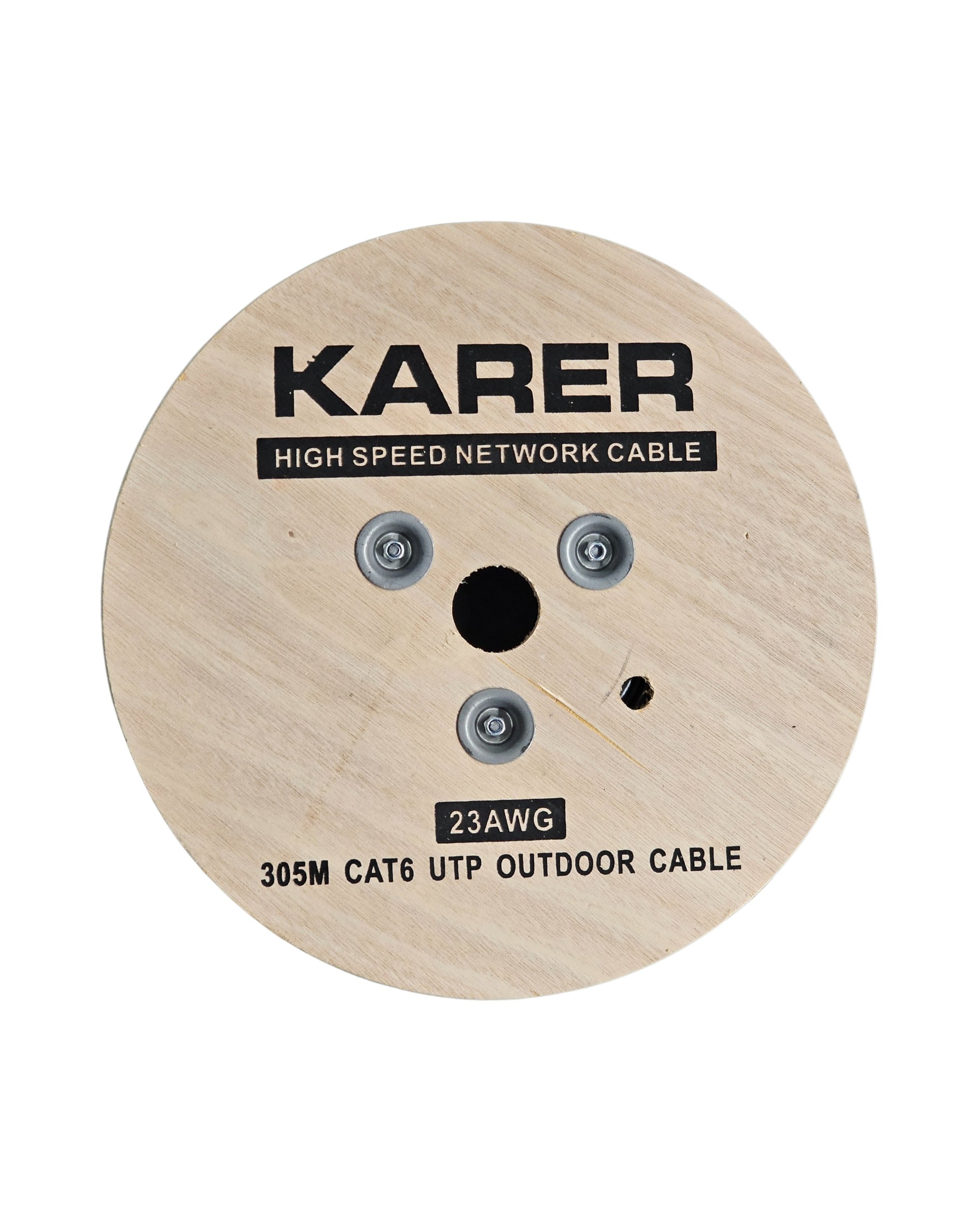 Karer 305 Metre CAT6 Outdoor Kablo – 23AWG UTP, Dış Ortam, Yüksek Hız ve Dayanıklılık