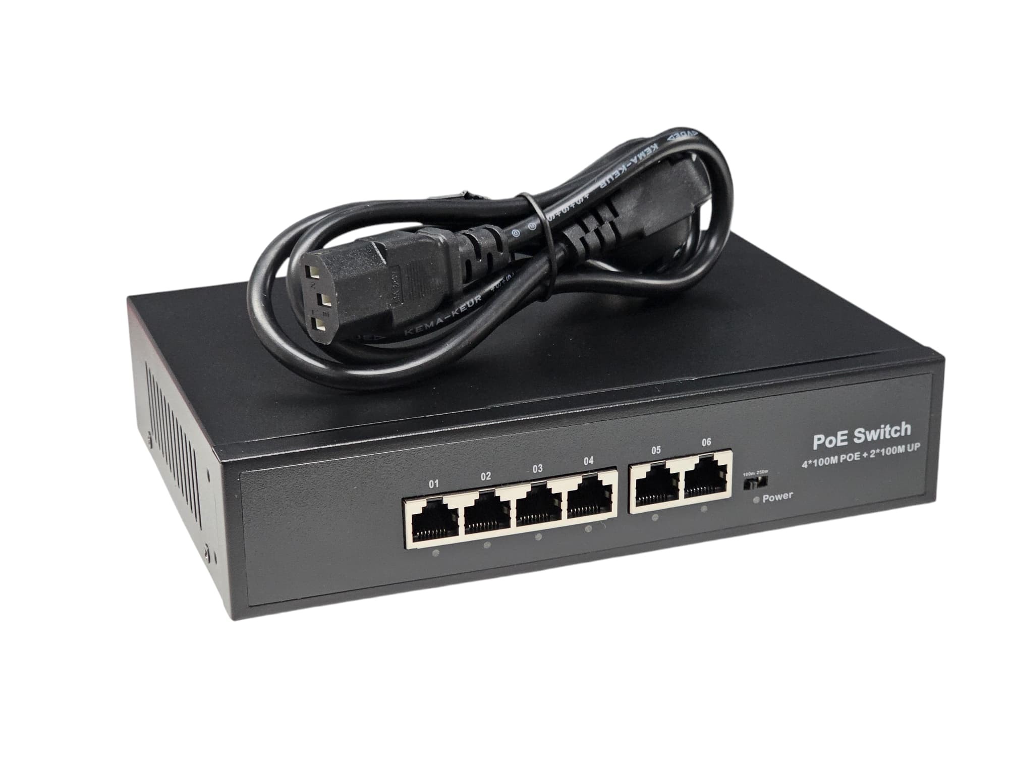 Karer 4+2 Port Aktif PoE Switch | IP Kamera Sistemleri için Güç ve Veri Çözümü