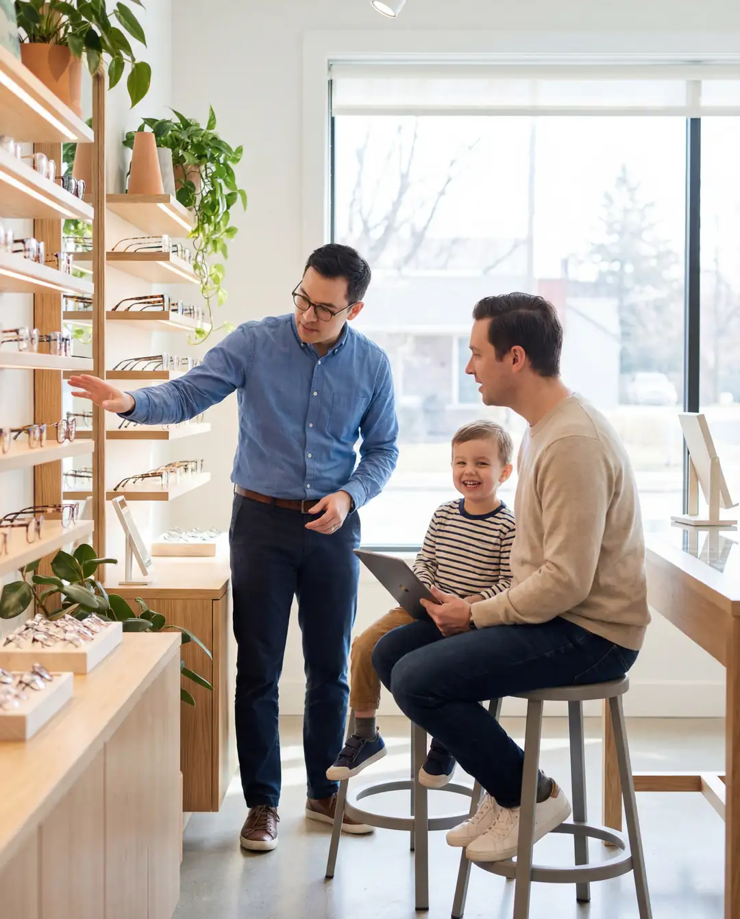 Optiva Optik’te miyopi kontrol süreci görseli