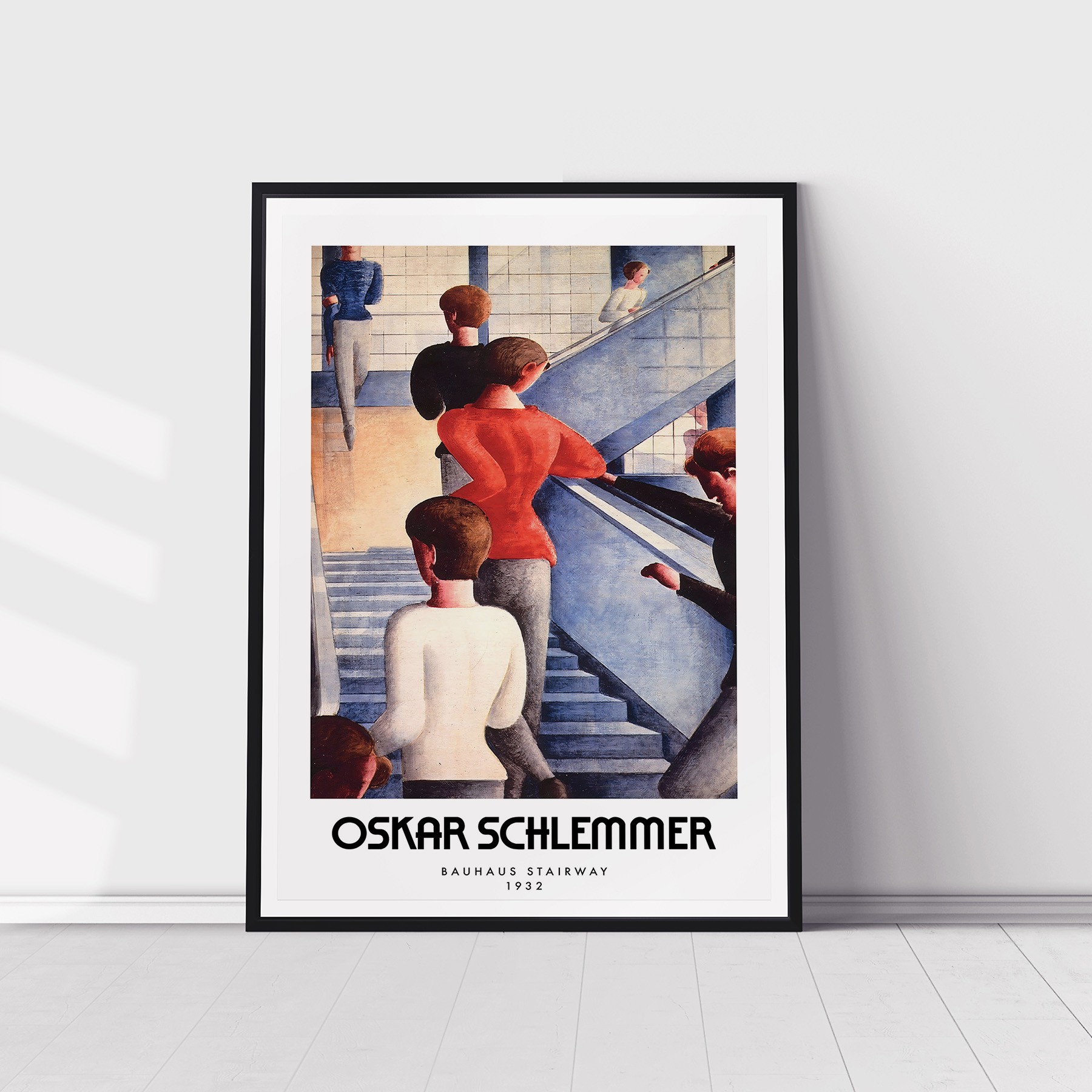 Oskar Schlemmer Bauhaus Çerçeveli Tablo