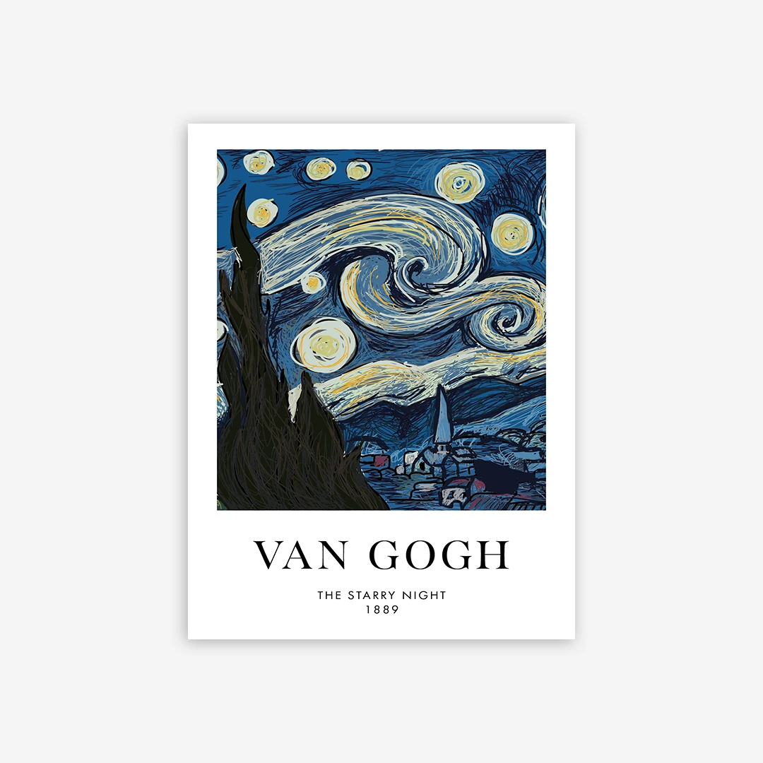 Van Gogh Starry Poster