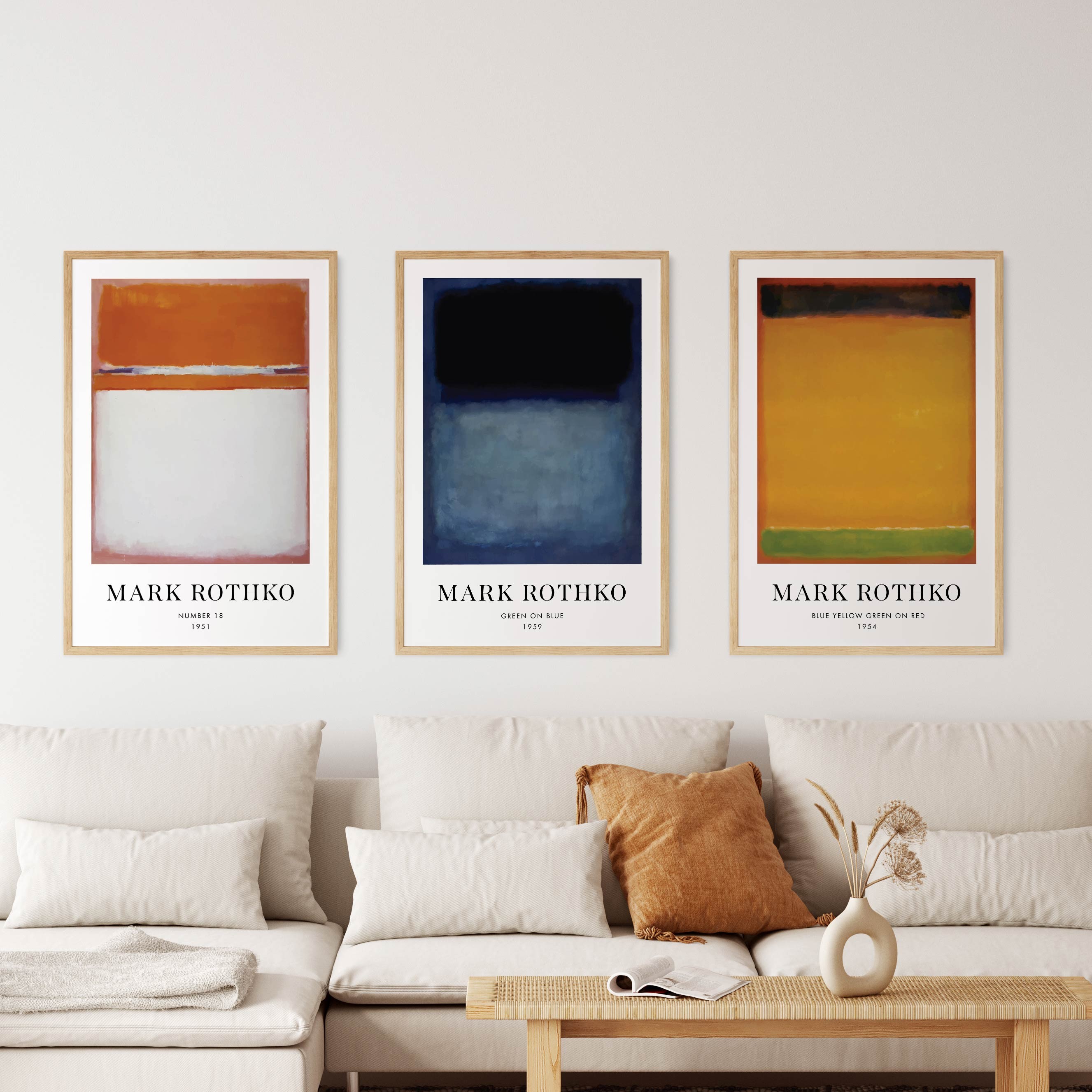 Rothko Çerçeveli Set Tablo