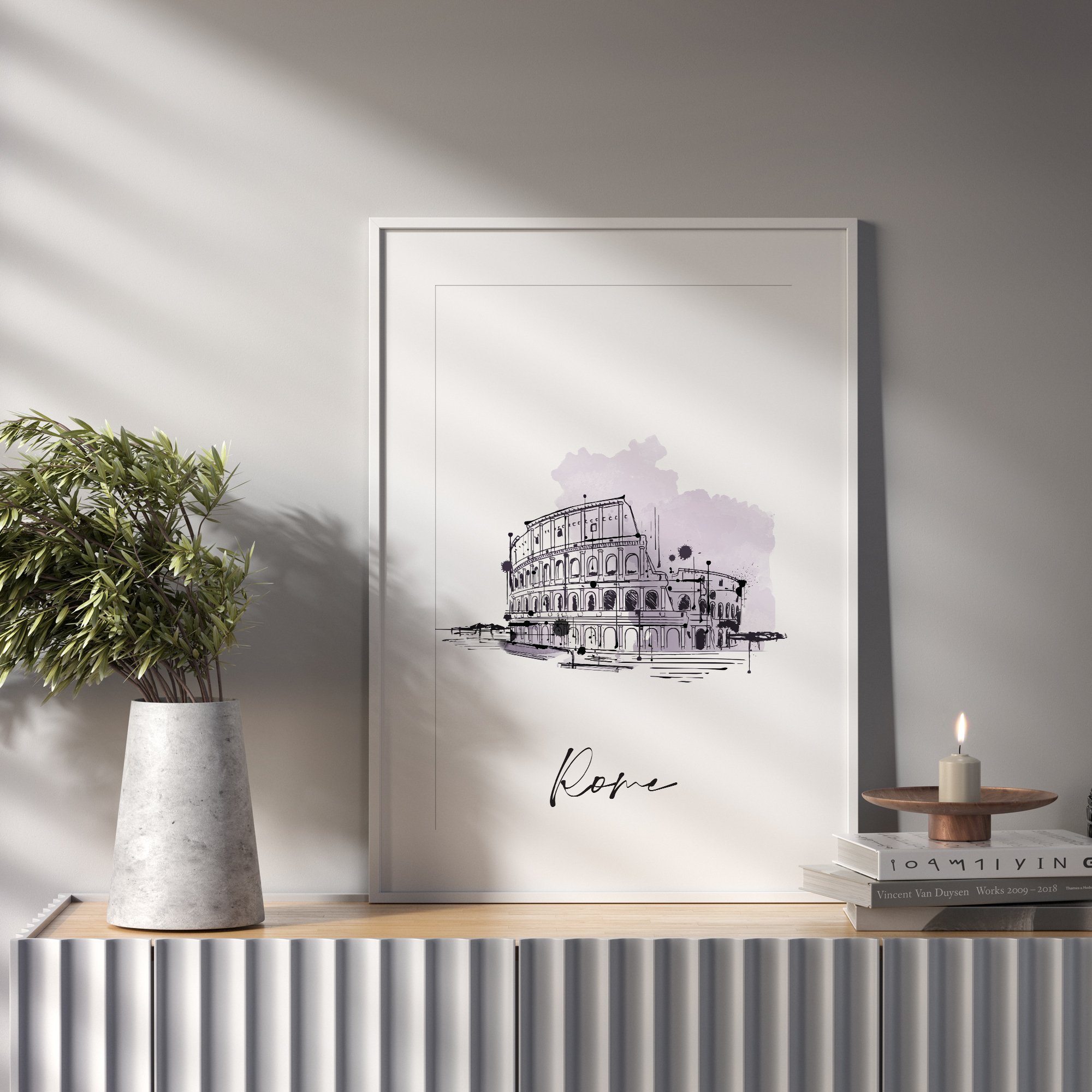 Roma Çerçevesiz Poster