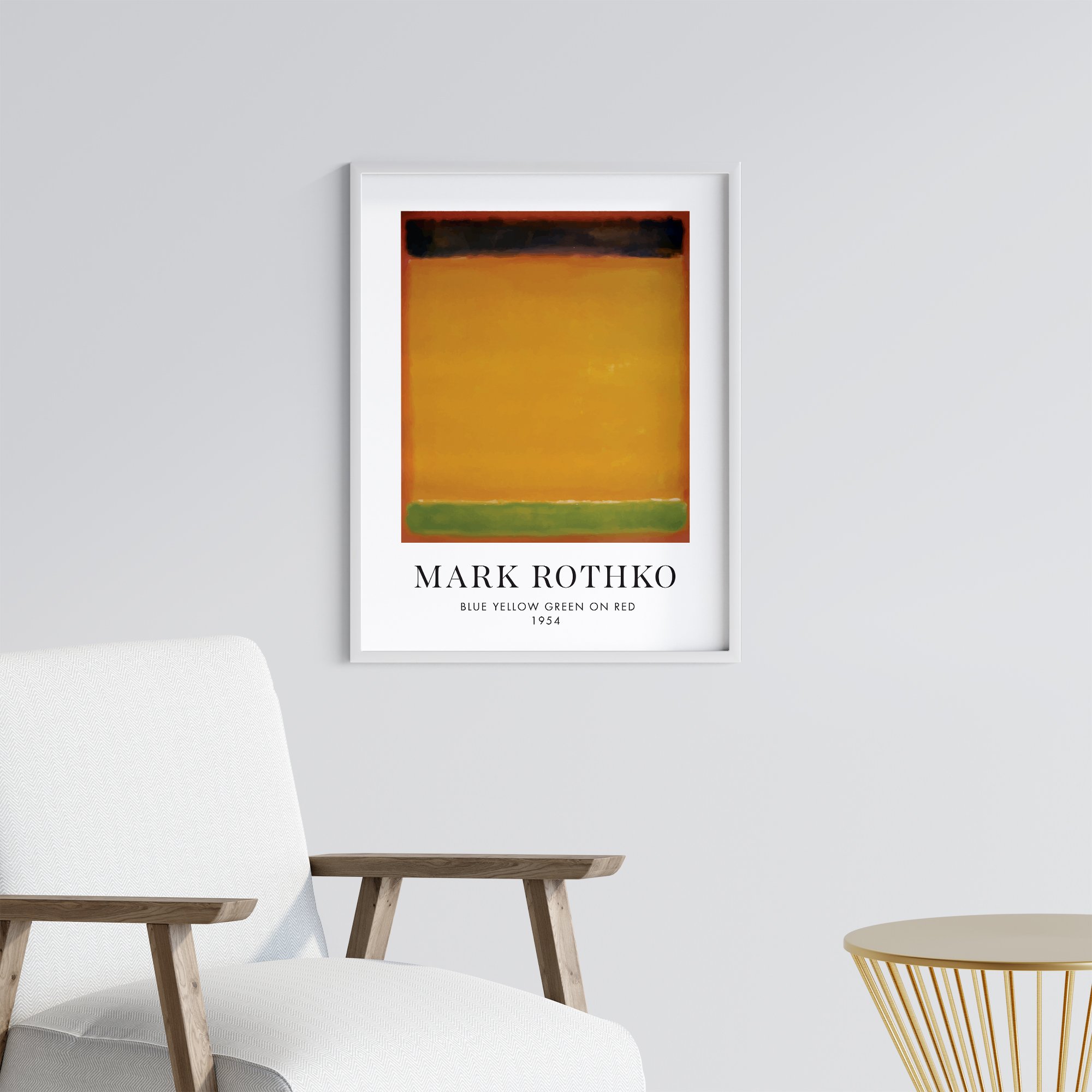 Mark Rothko Yellow Çerçevesiz Poster