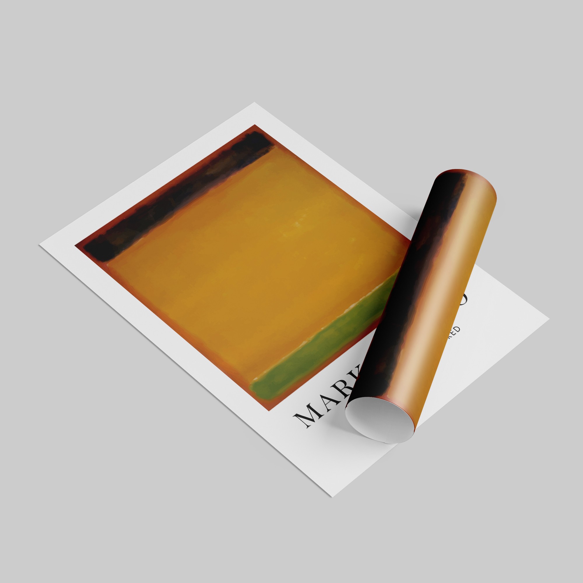 Mark Rothko Yellow Çerçevesiz Poster