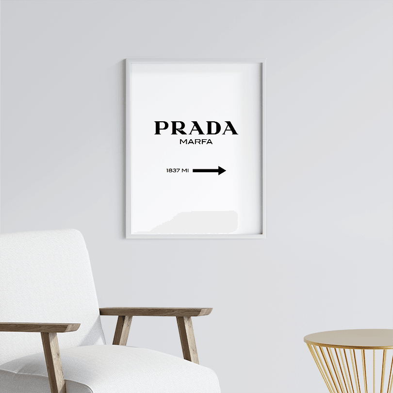Prada Çerçeveli Tablo