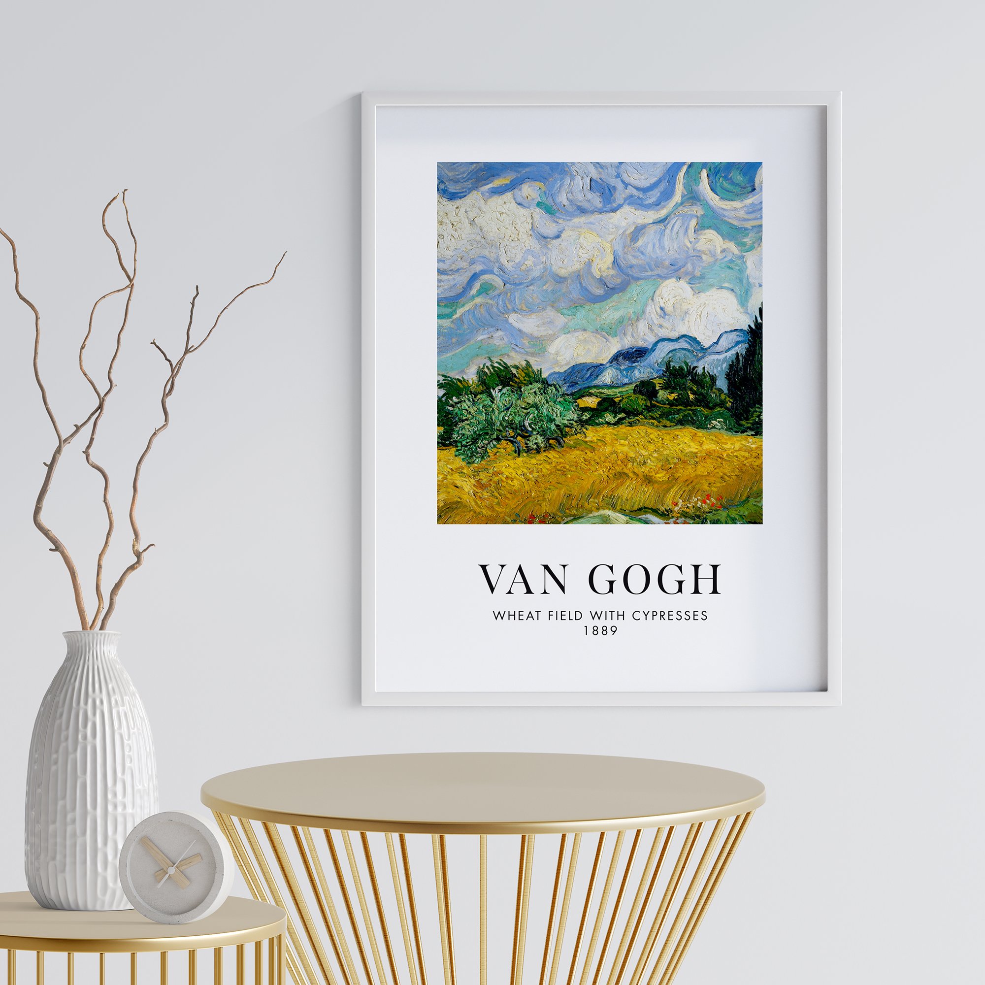 Van Gogh Wheat Çerçevesiz Poster