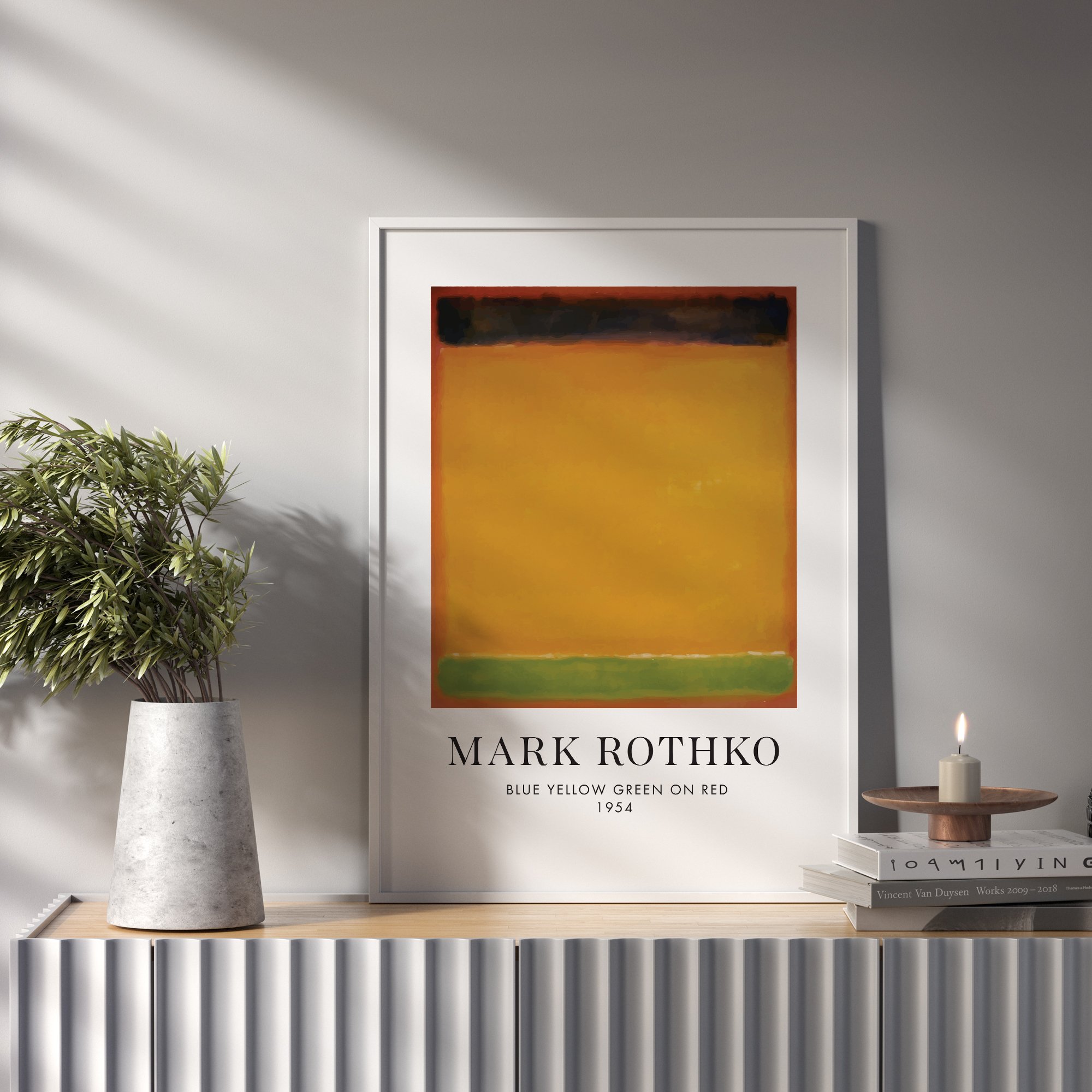 Mark Rothko Yellow Çerçevesiz Poster