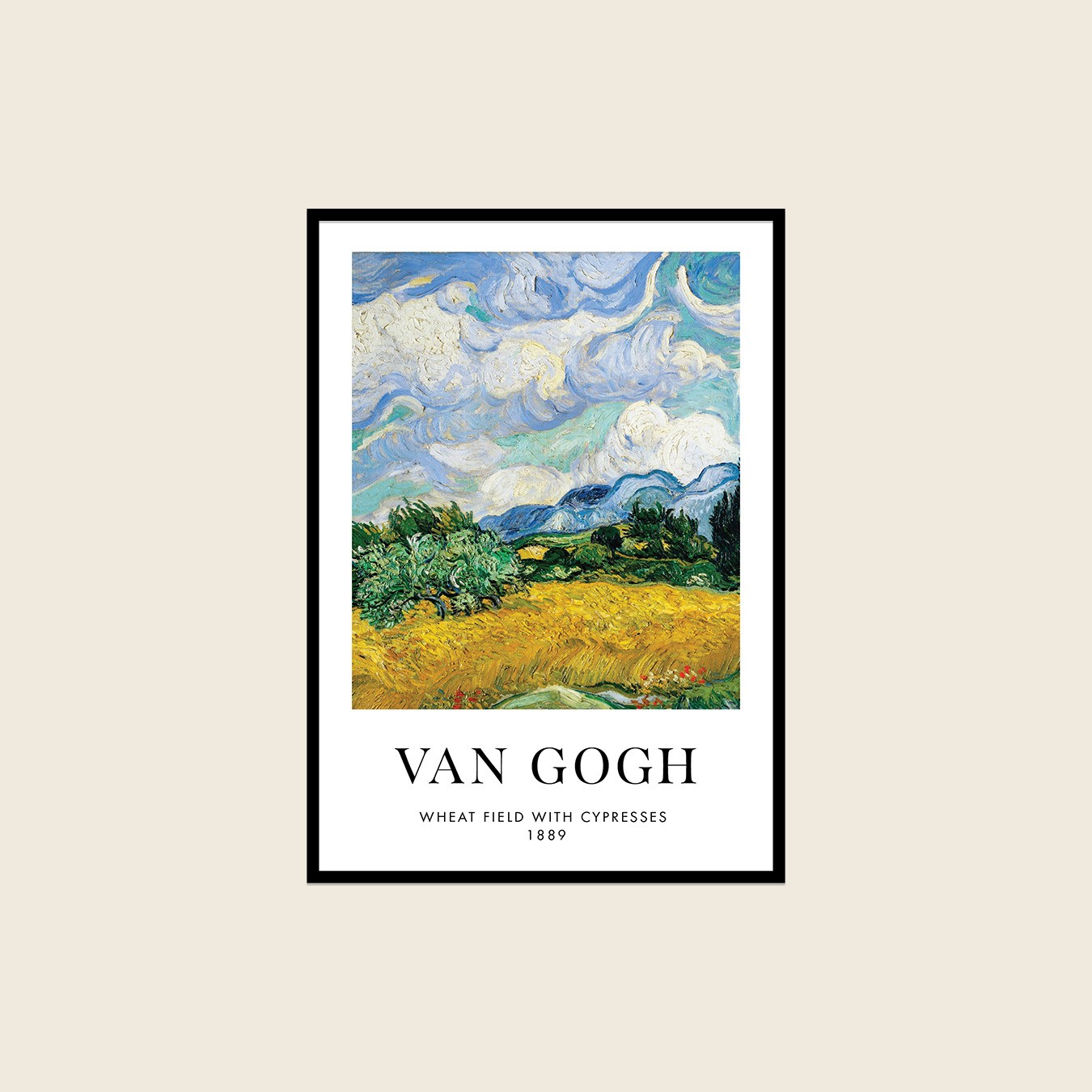 Van Gogh Wheat Çerçeveli Tablo