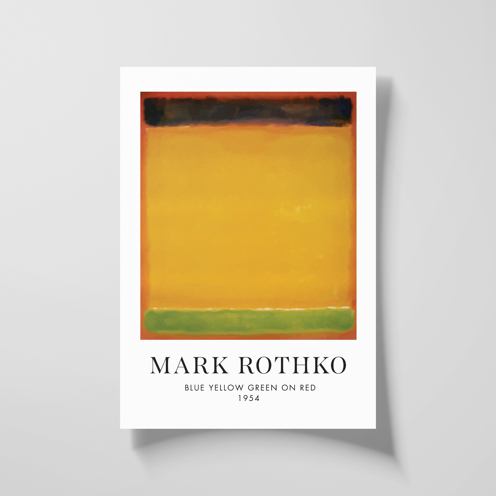 Mark Rothko Yellow Çerçevesiz Poster