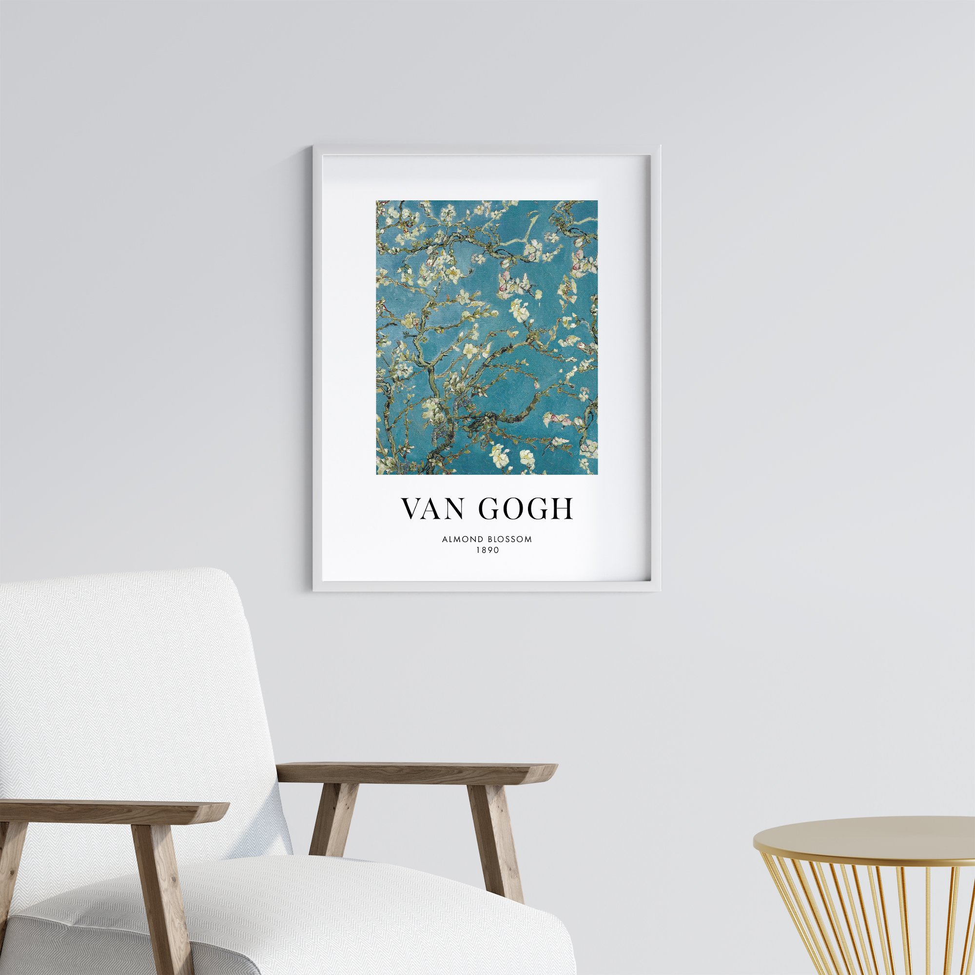 Van Gogh Almond Çerçevesiz Poster