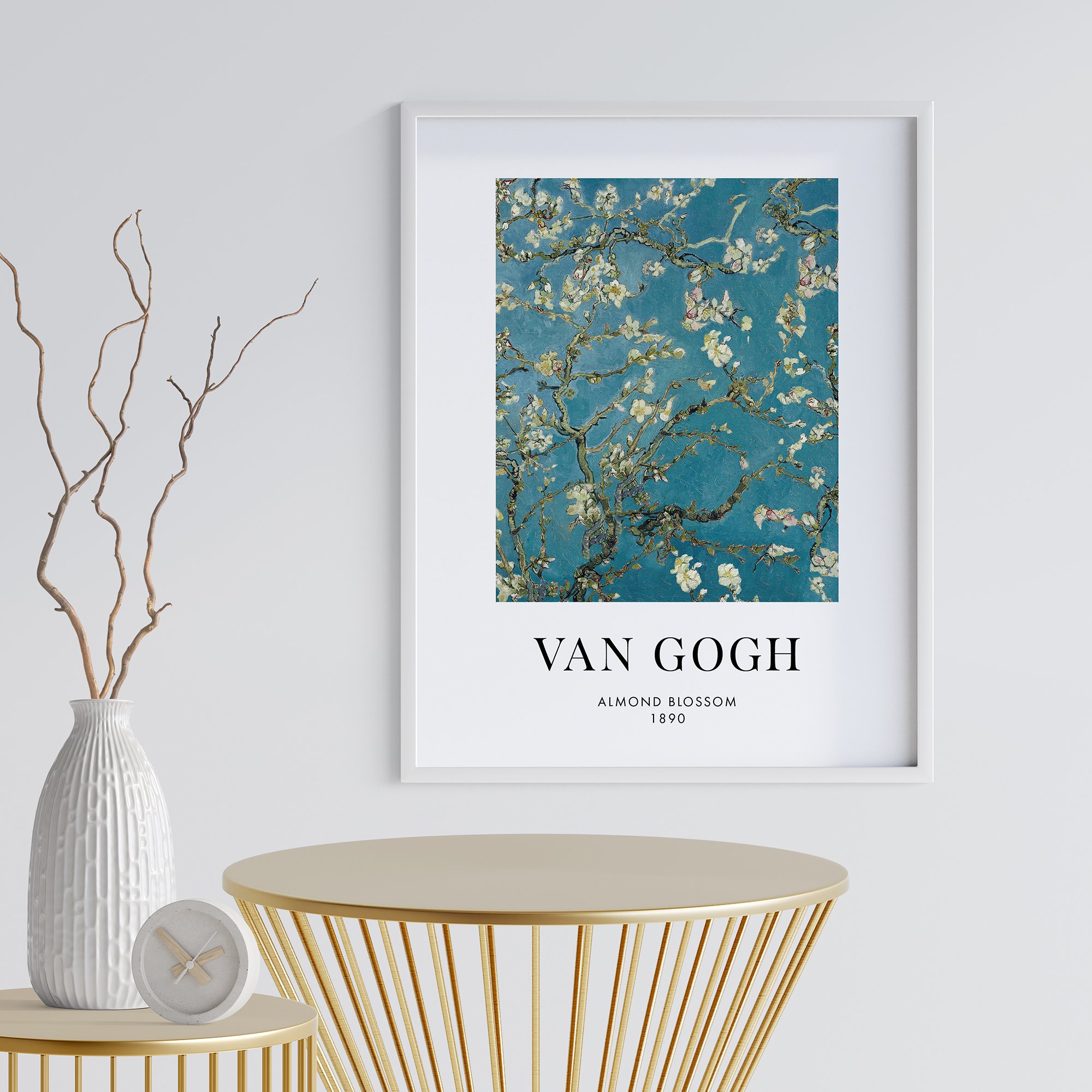 Van Gogh Almond Çerçevesiz Poster